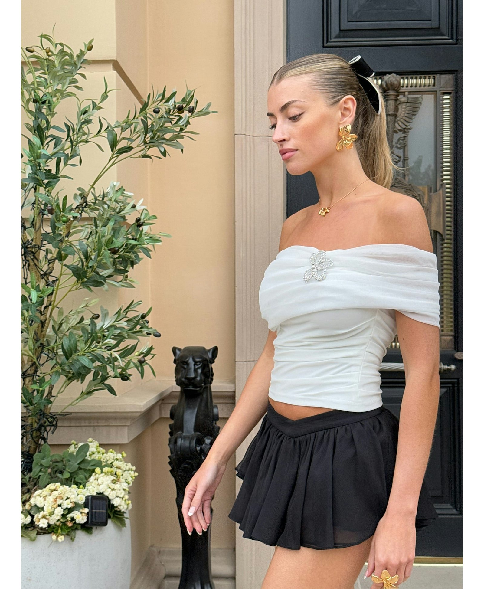 Marlene Top (White) made by Nana Jacqueline