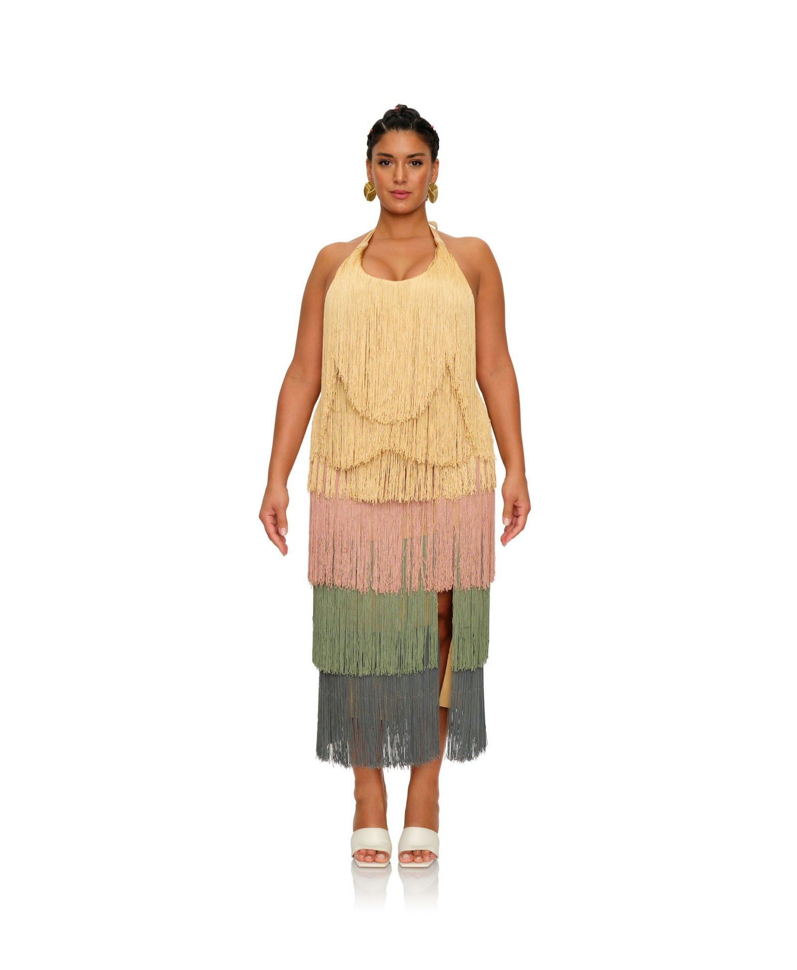 NEME MIDI DRESS made by Andrea Iyamah