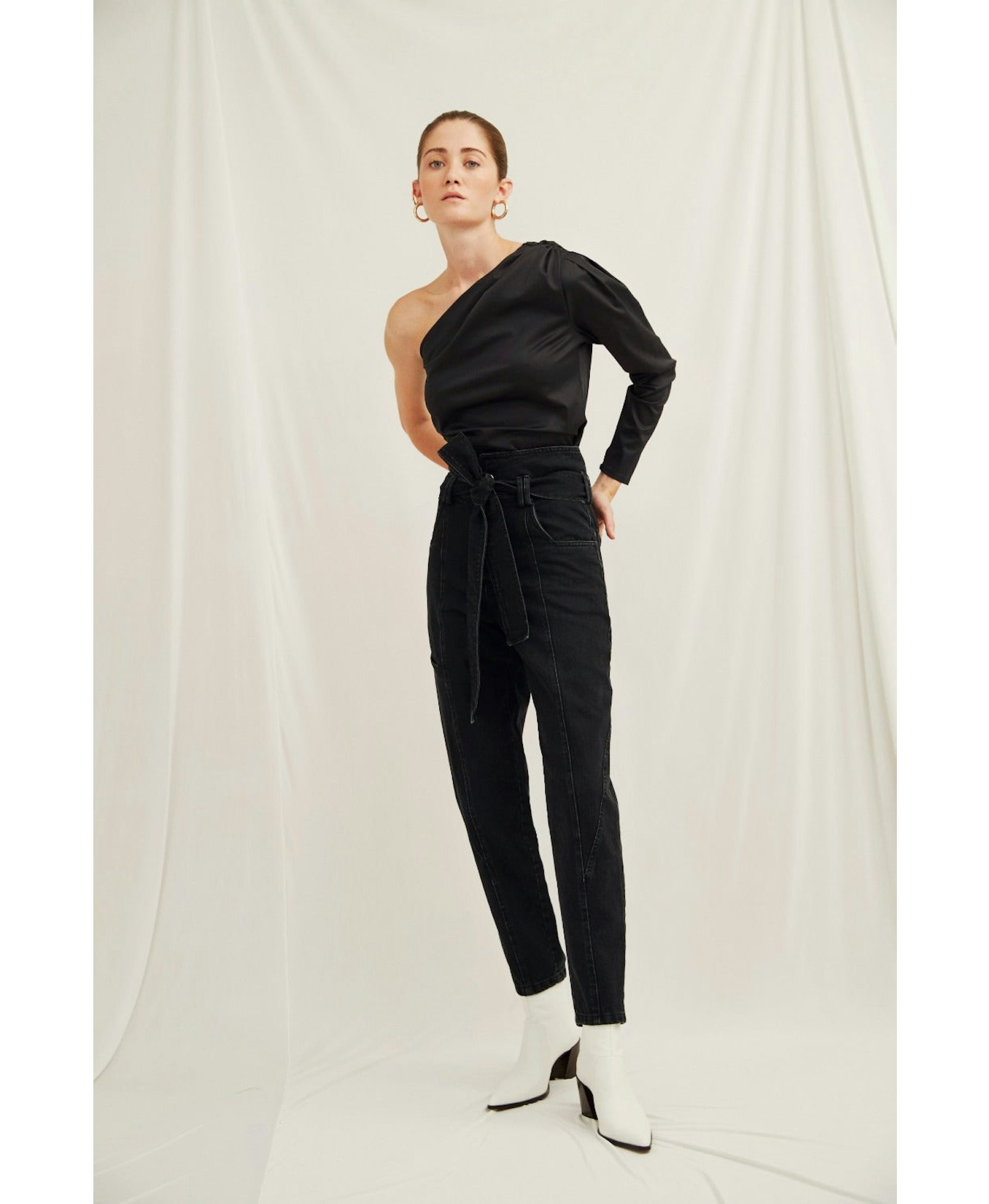 Frena High Weist Denim Pants made by Nazli Ceren