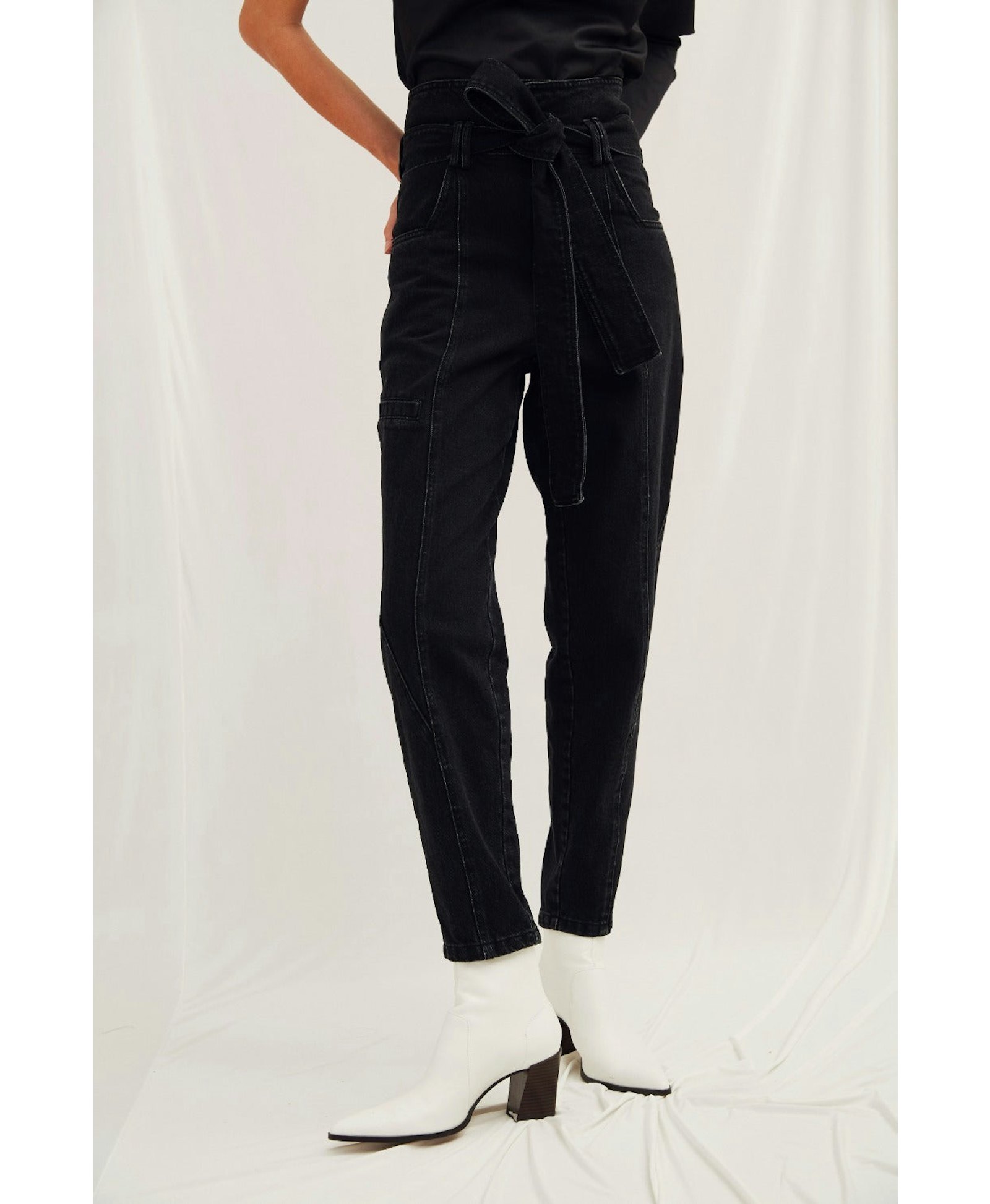 Frena High Weist Denim Pants made by Nazli Ceren