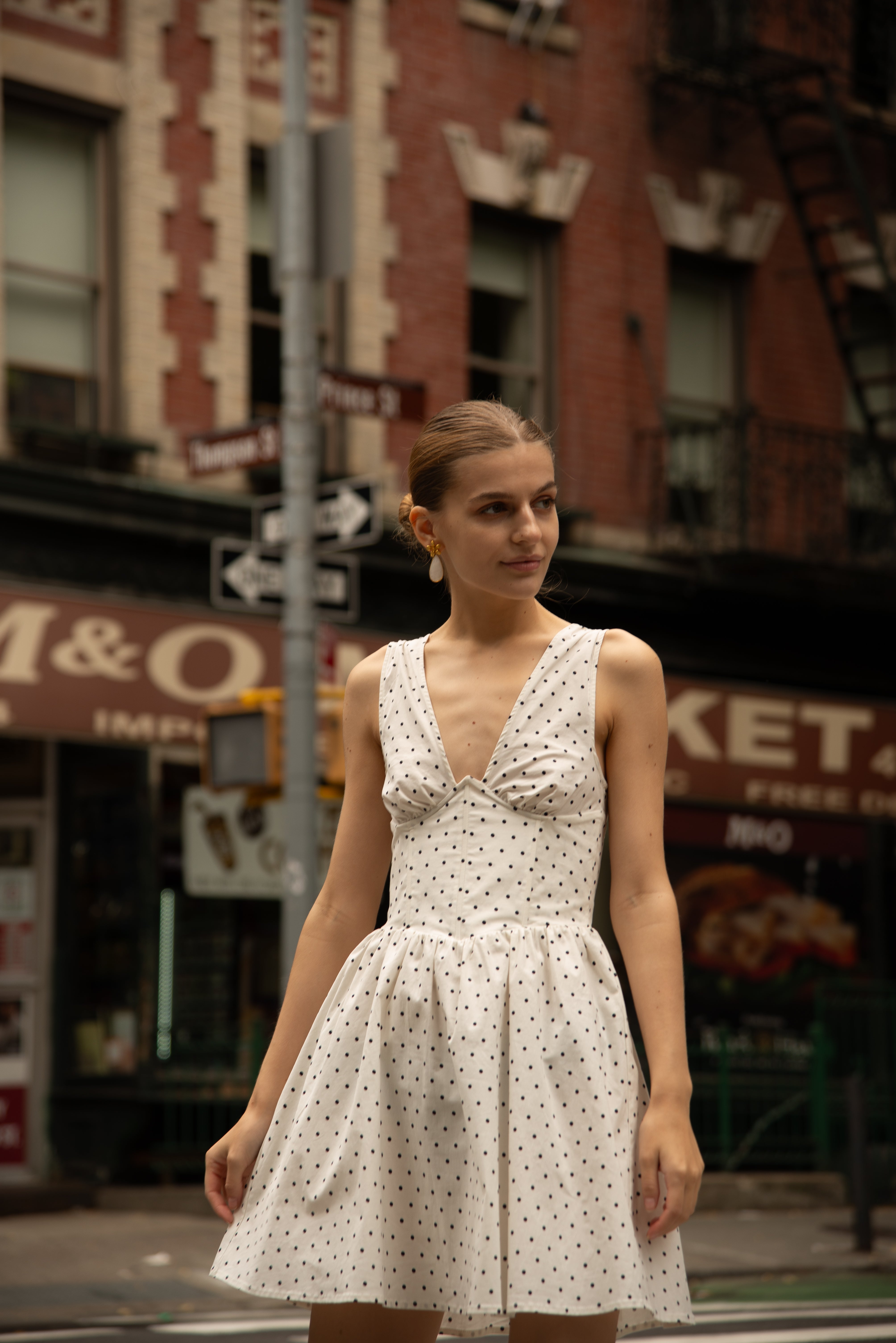 Shop Decolet The Label Izmir Polkadot Sundress In White