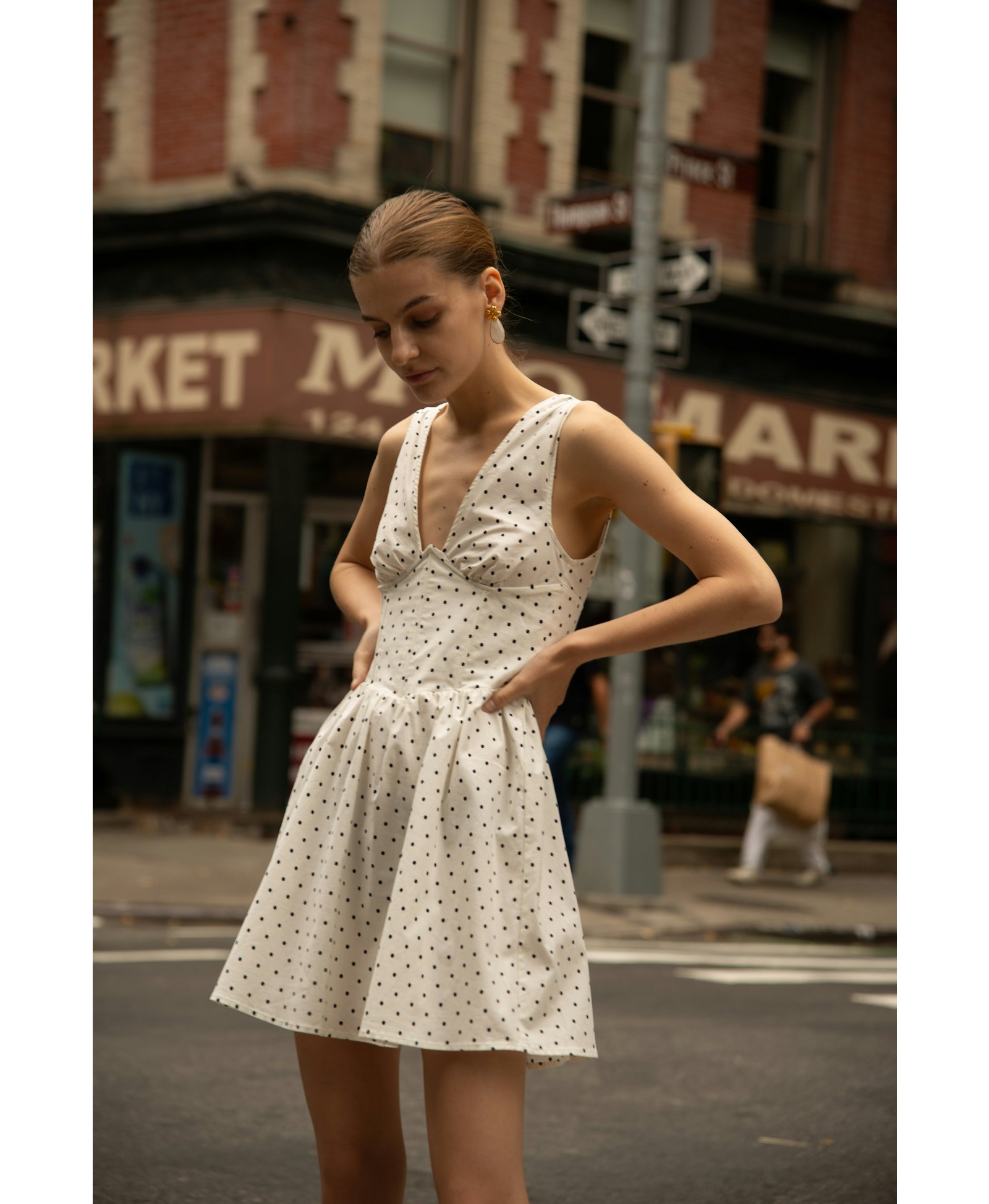 Izmir Polkadot Sundress made by Decolet The Label