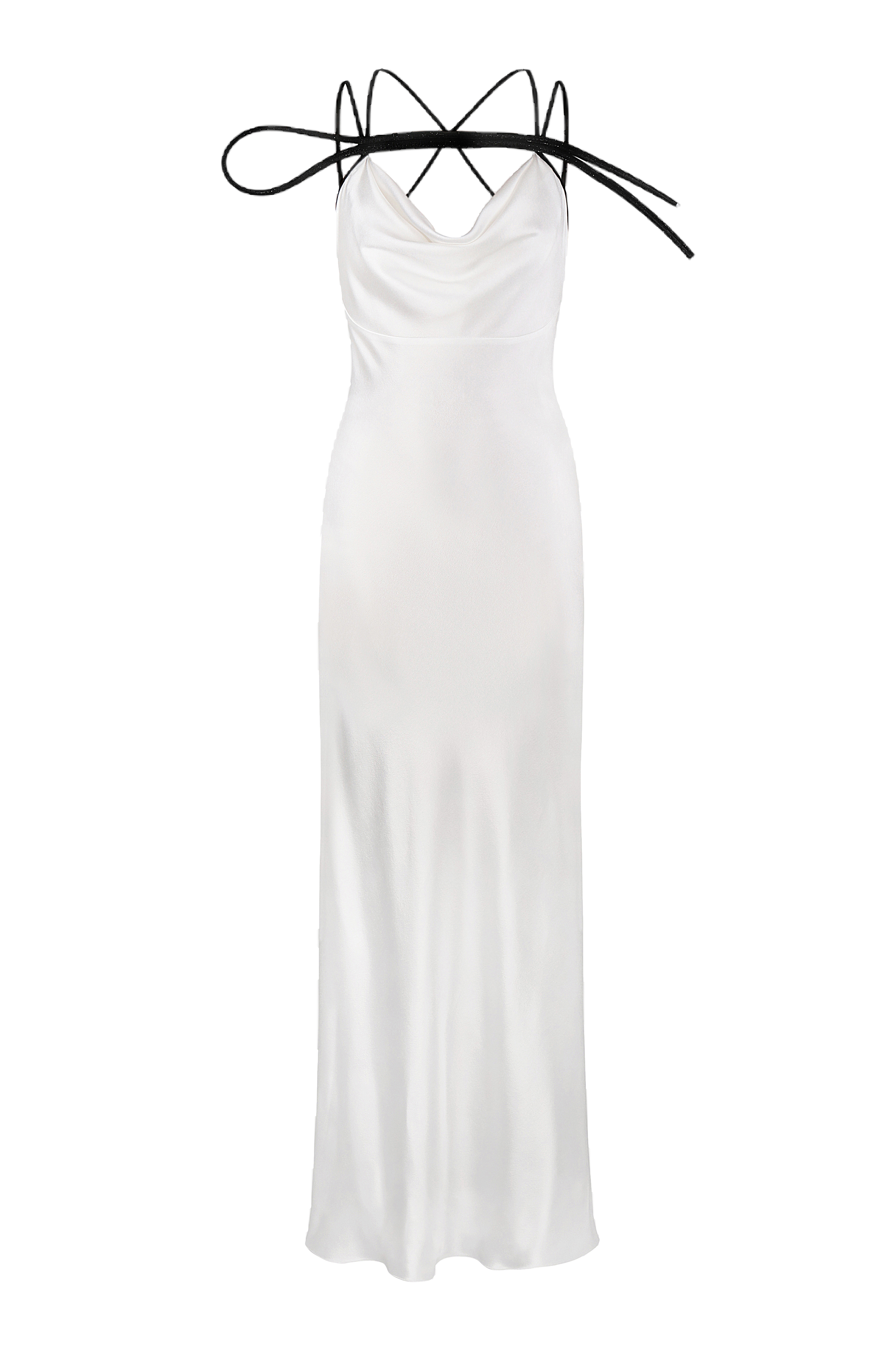 Nué Flamingo Dress In White
