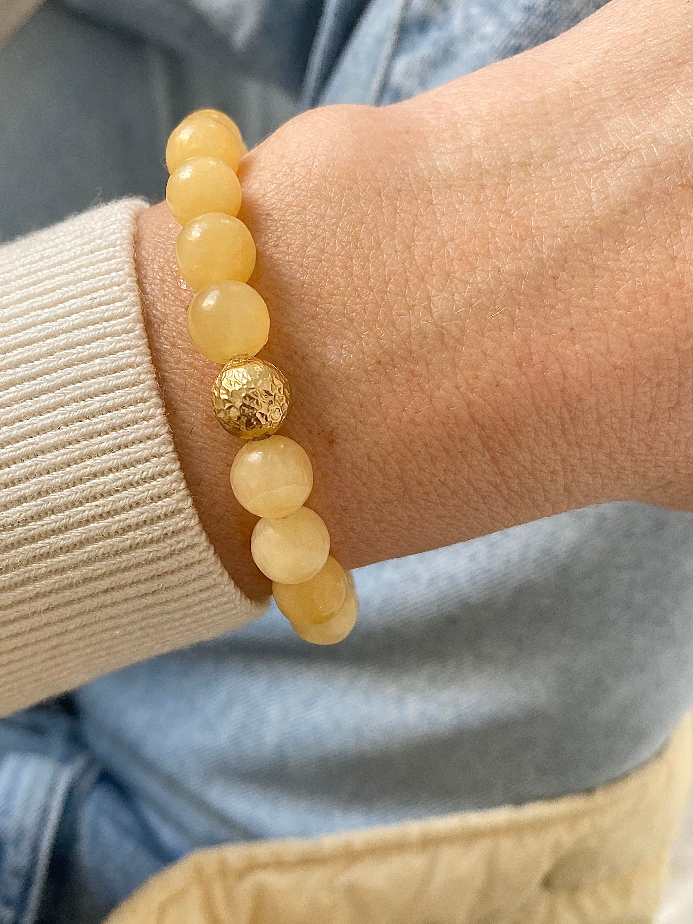 Shop Eva Remenyi Honey Calcite Bracelet