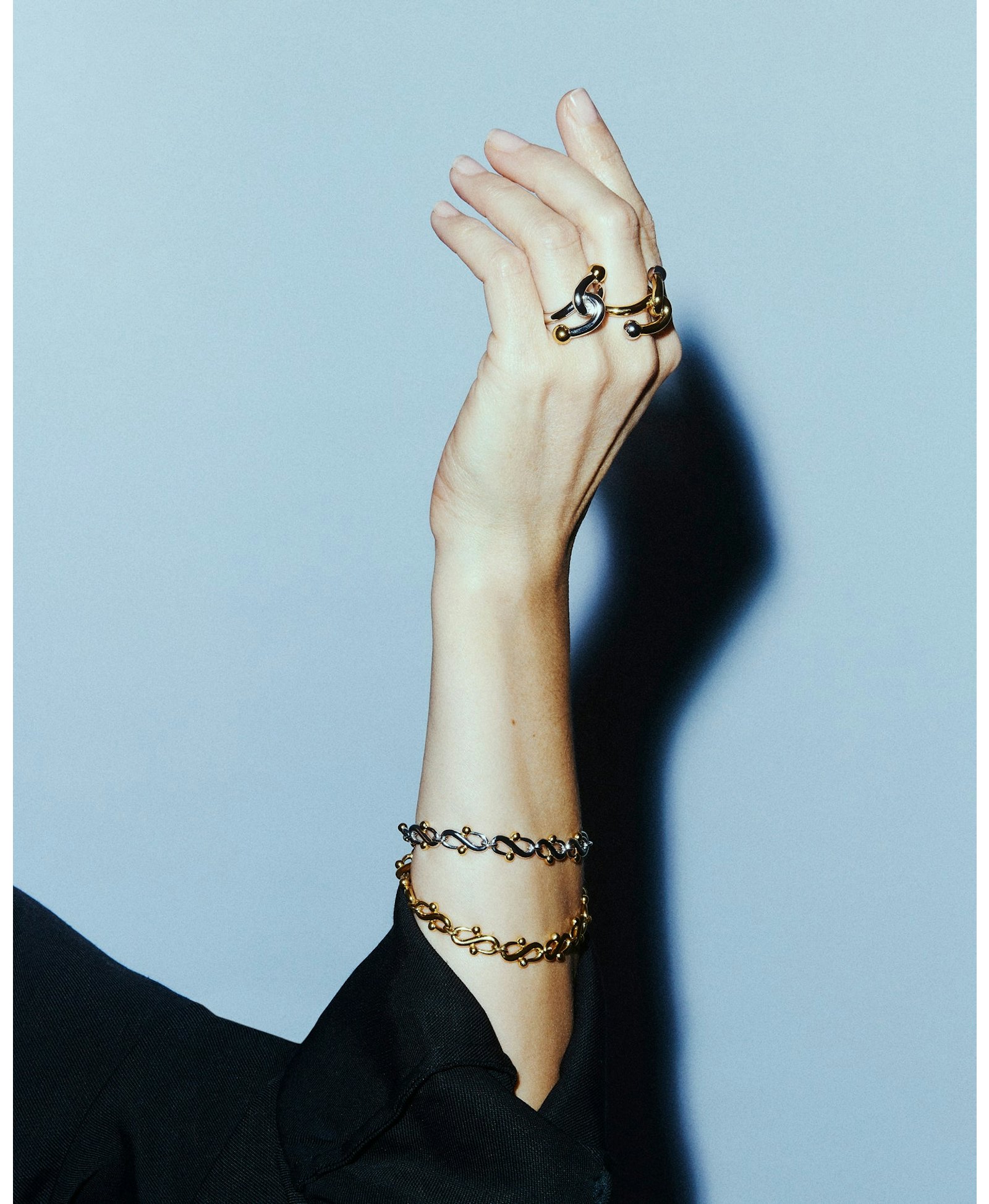 FALCAT BRACELET - RHODIUM & VERMEIL made by ENNUI