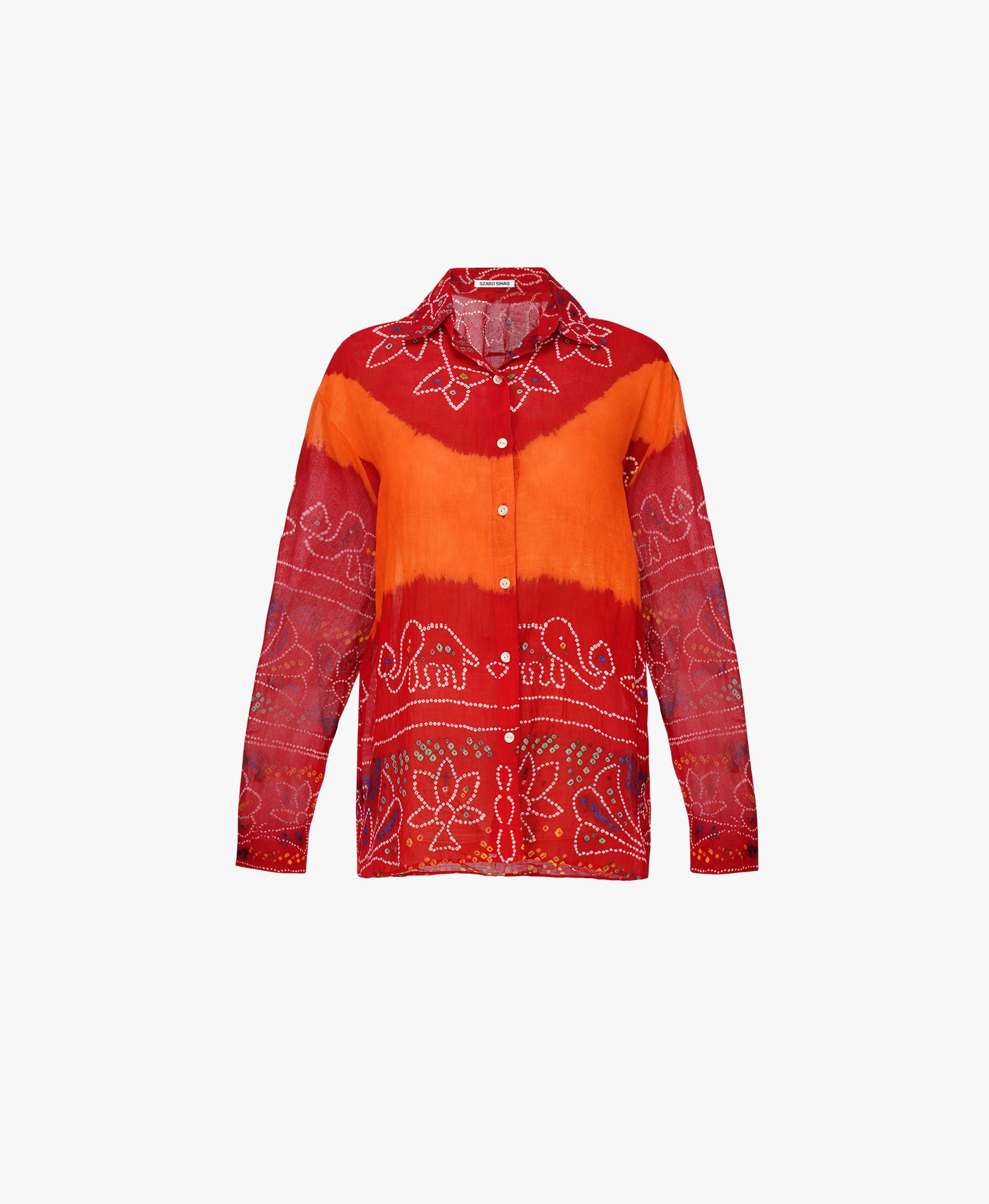 Upcycled Odhni Cotton Shirt made by Szabo Sihag