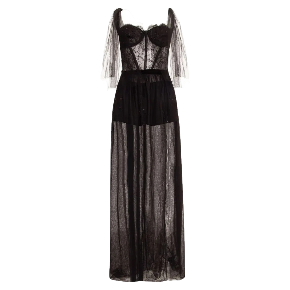 Aureliana Odette Gown: Black Swan Elegance