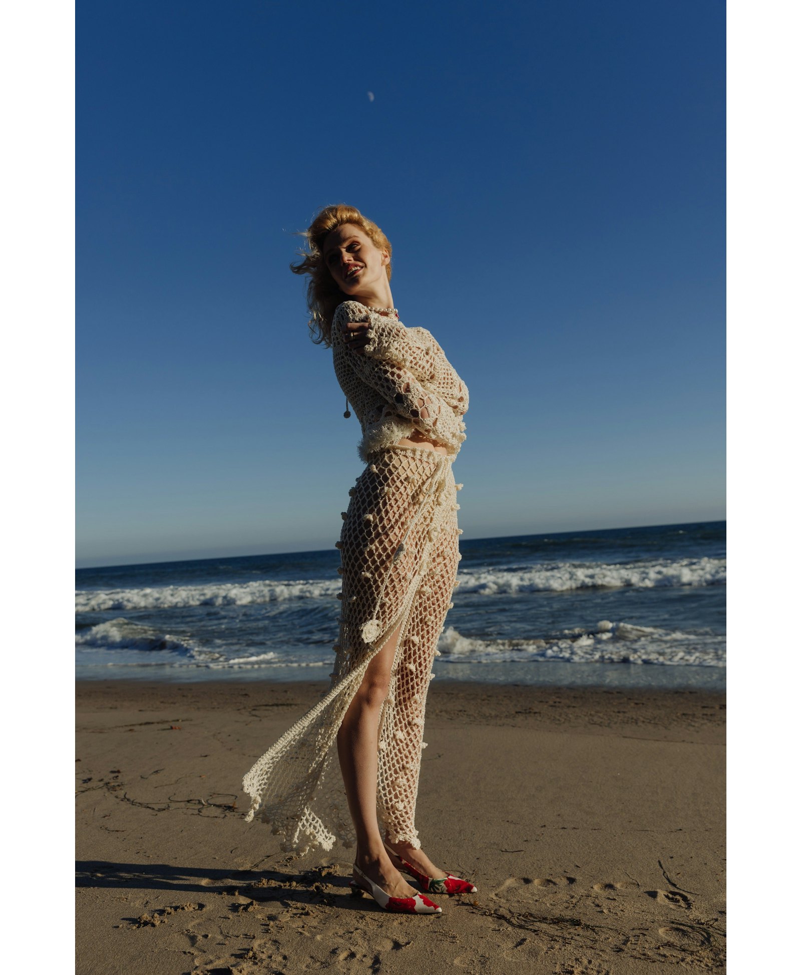 Metallic Handmade Crochet Skirt made by ANDREEVA