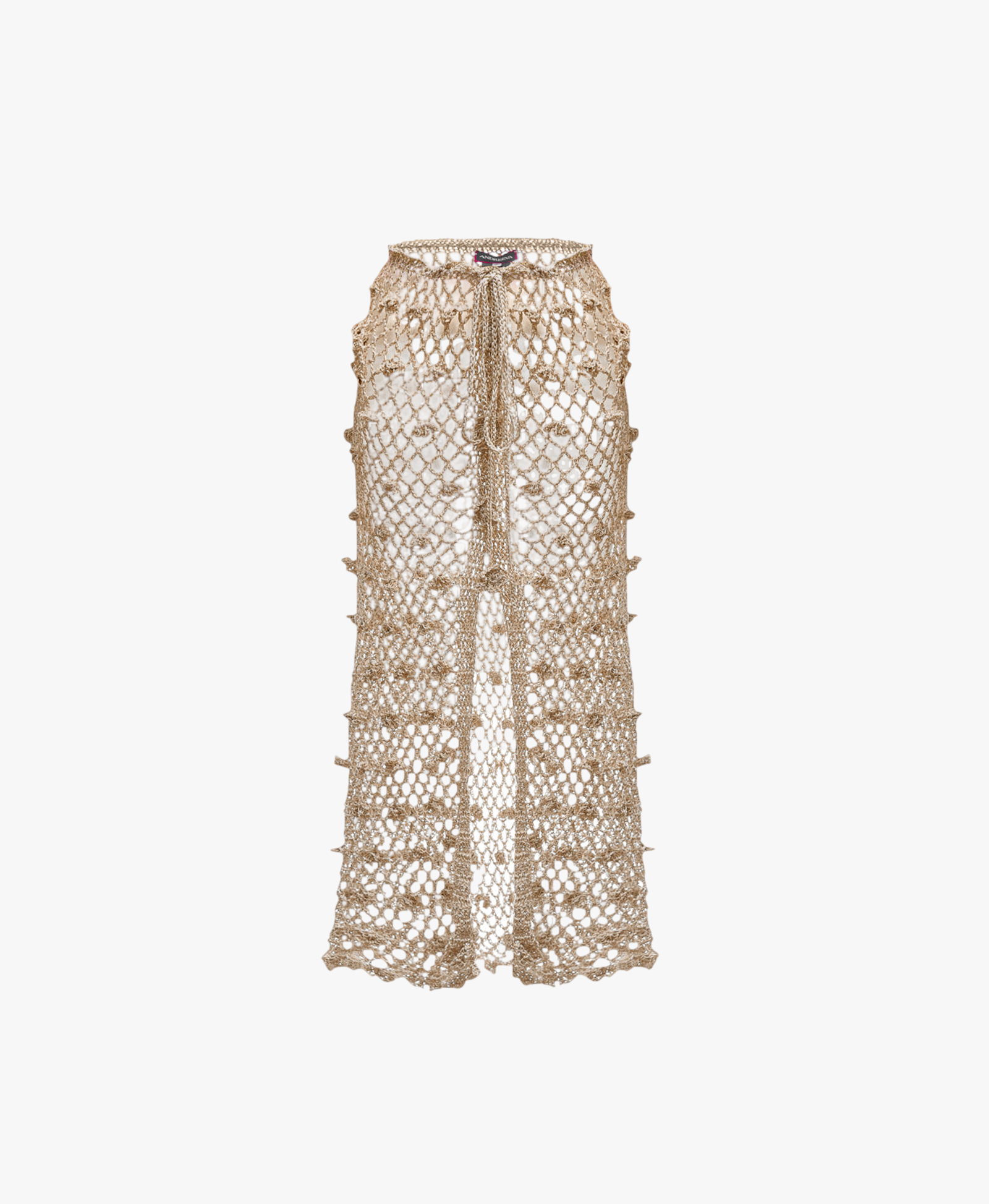 Metallic Handmade Crochet Skirt made by ANDREEVA