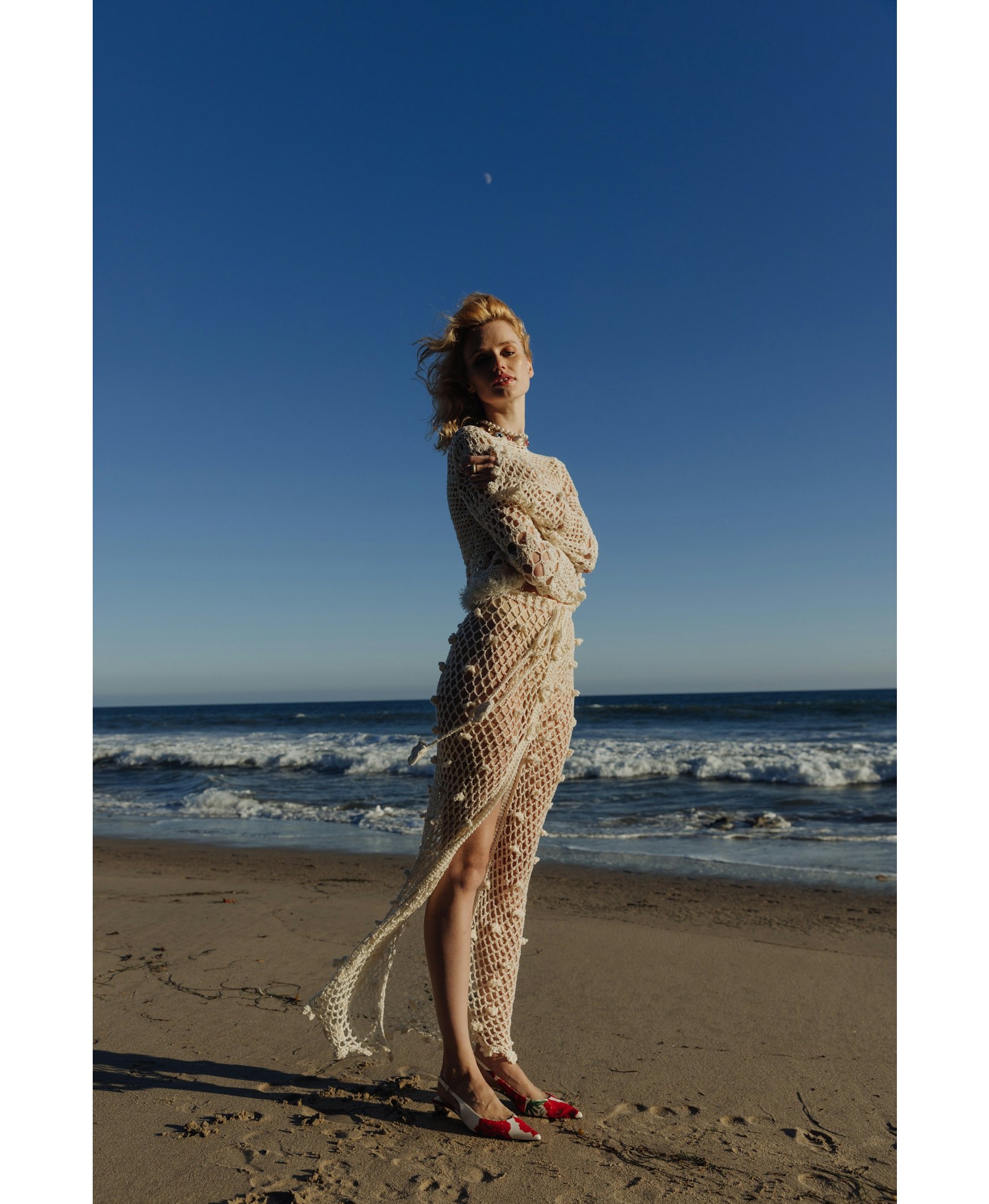 Metallic Handmade Crochet Skirt made by ANDREEVA