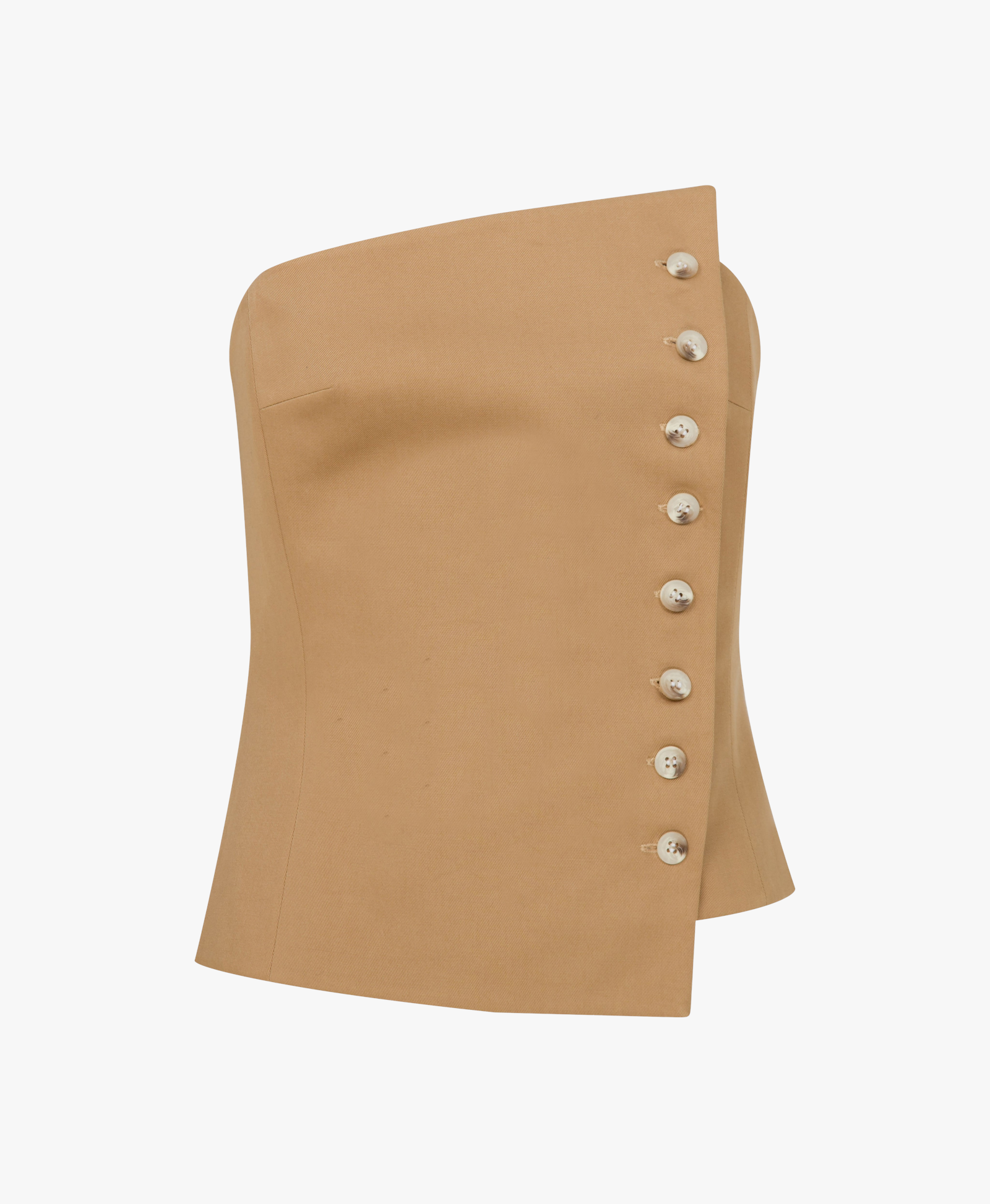 Odyle Cotton Bustier in Golden Straw made by Nazli Ceren