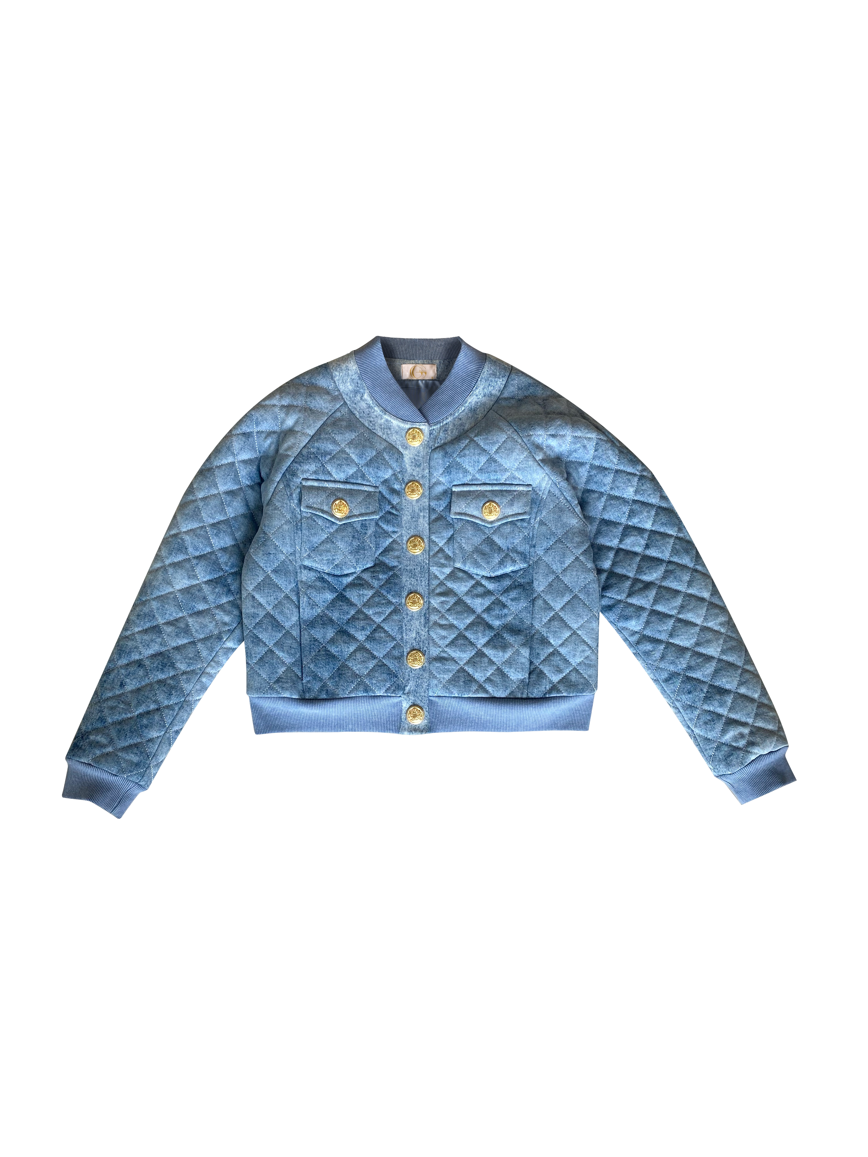 Gigii's Meggy Bomber Jacket In Blue