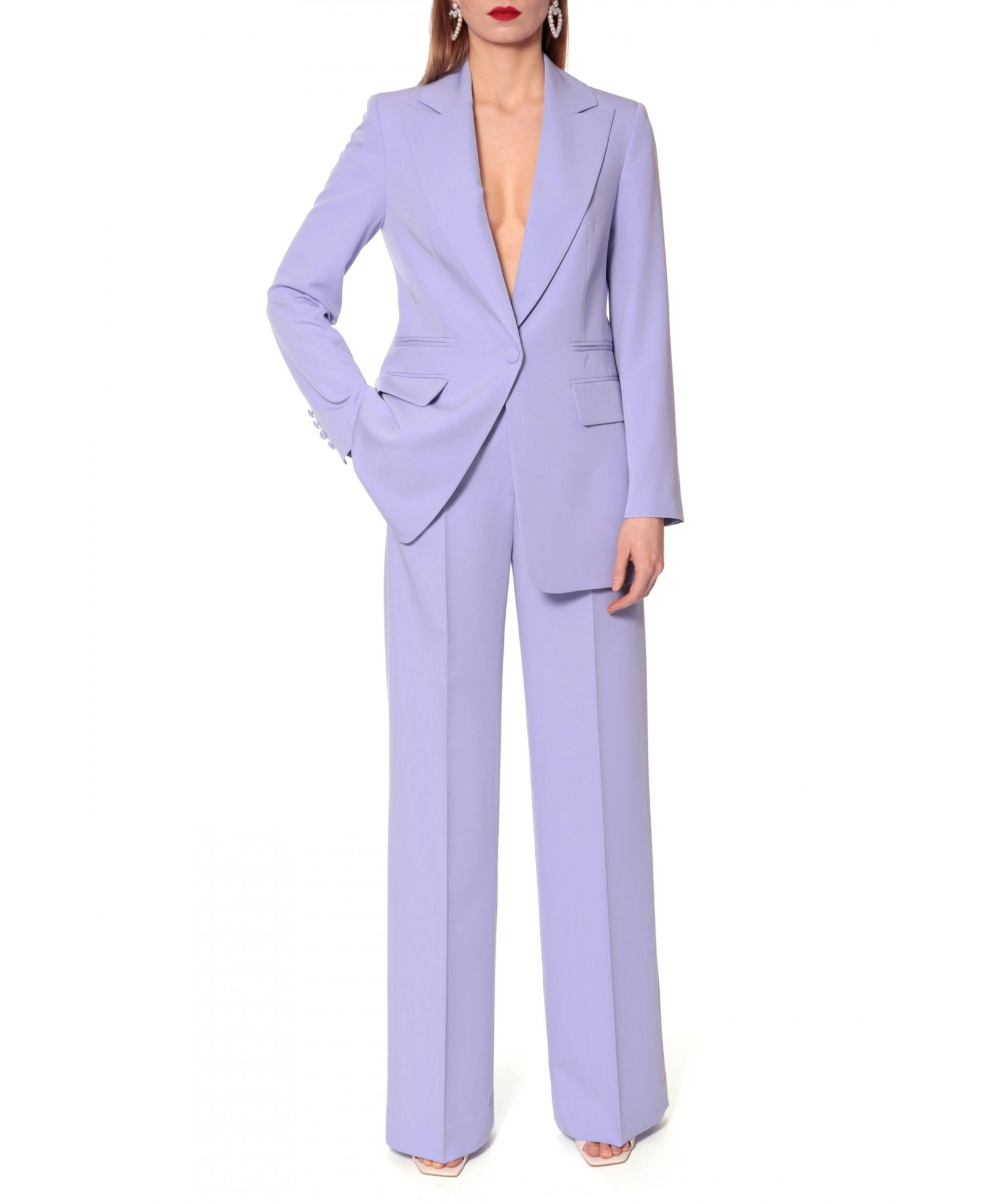 Pants Suzie Lavender in Purple made by HALEWSKI