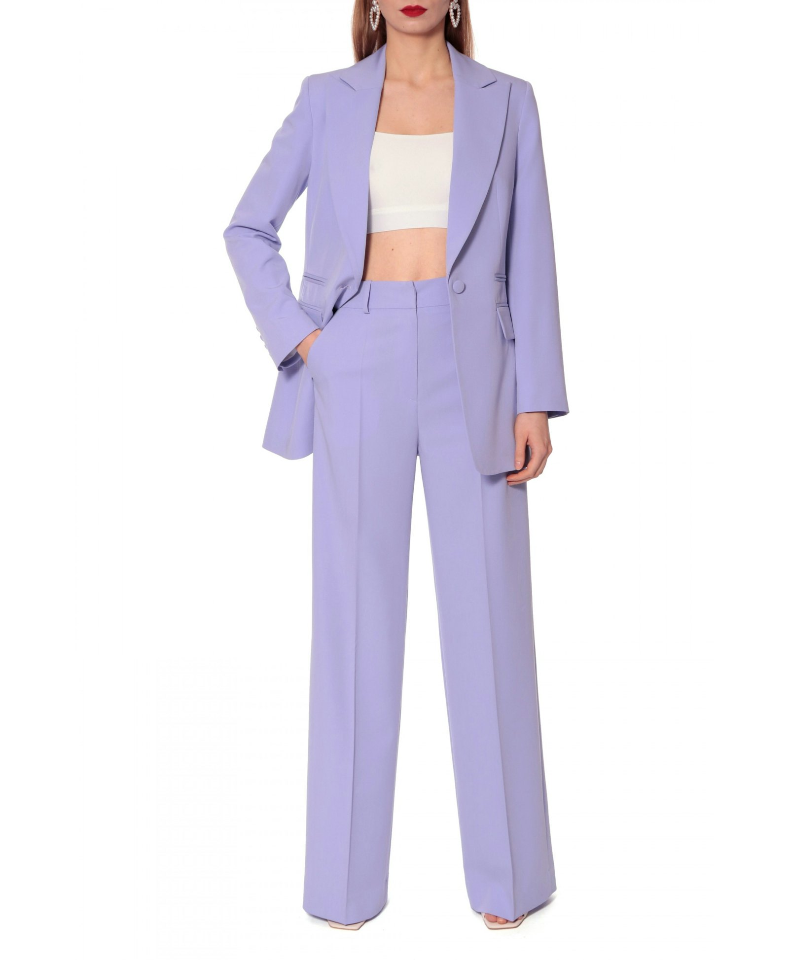 Pants Suzie Lavender in Purple made by HALEWSKI