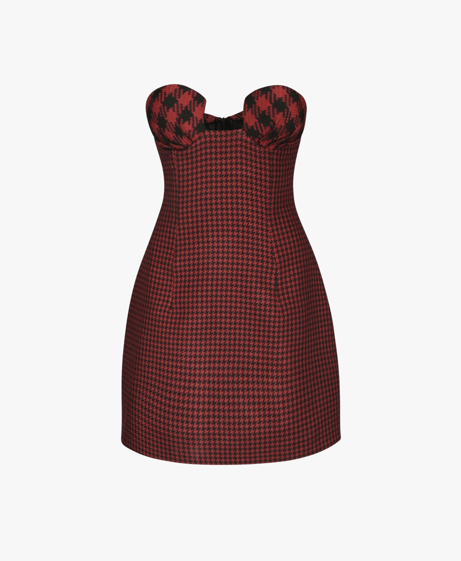 TISSA Red And Black Party Mini Dress made by MAET