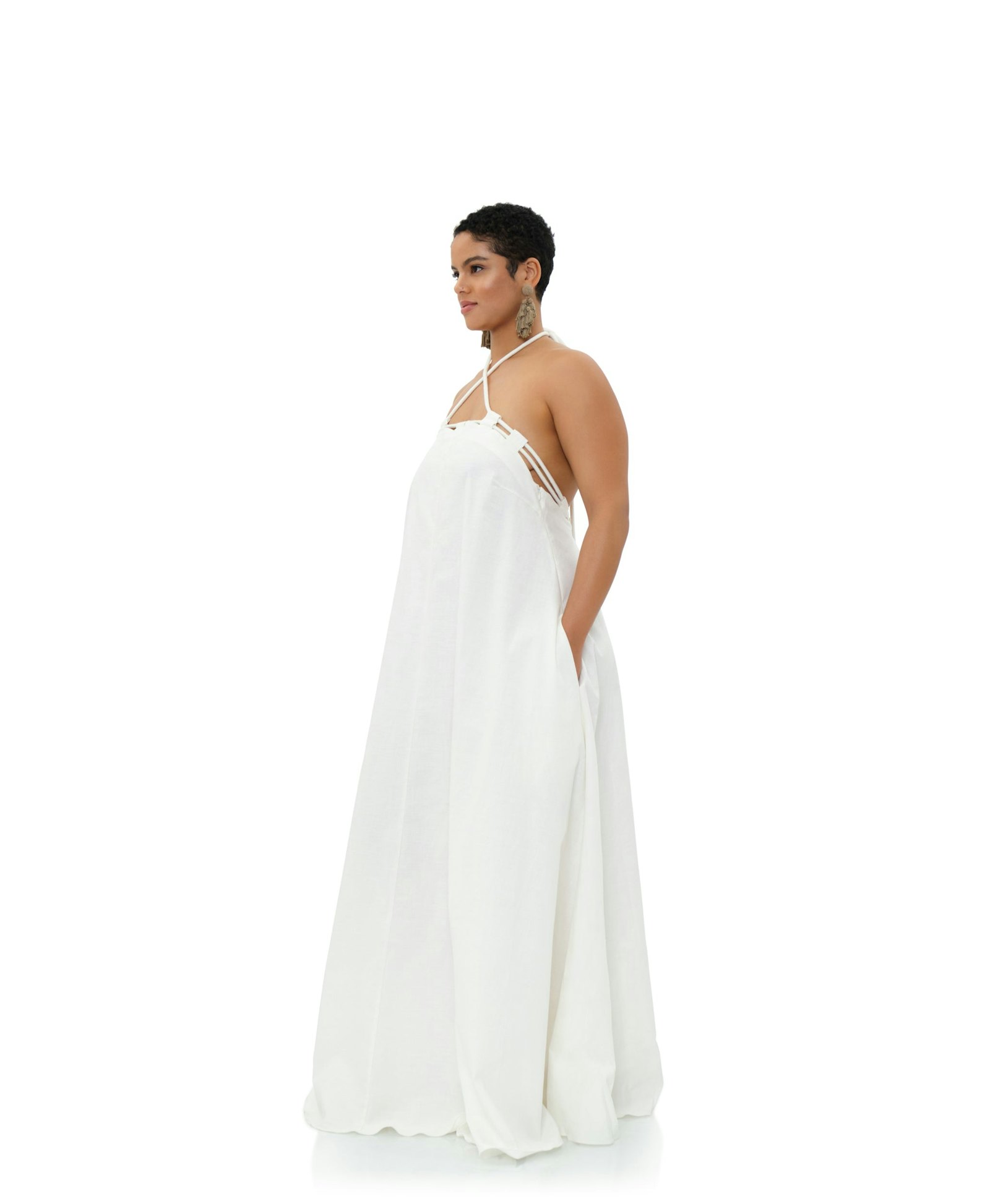 ESSI MAXI DRESS - LIMESTONE made by Andrea Iyamah