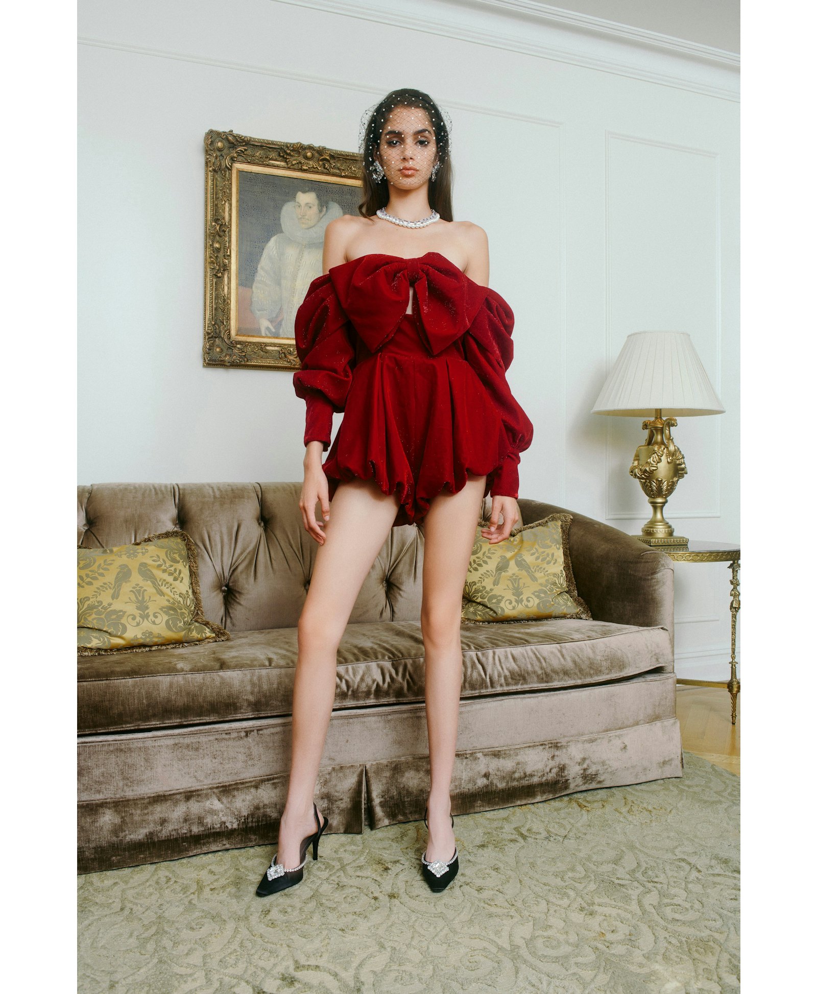 Averi Red Jumpsuit (Final Sale) in Red made by Nana Jacqueline