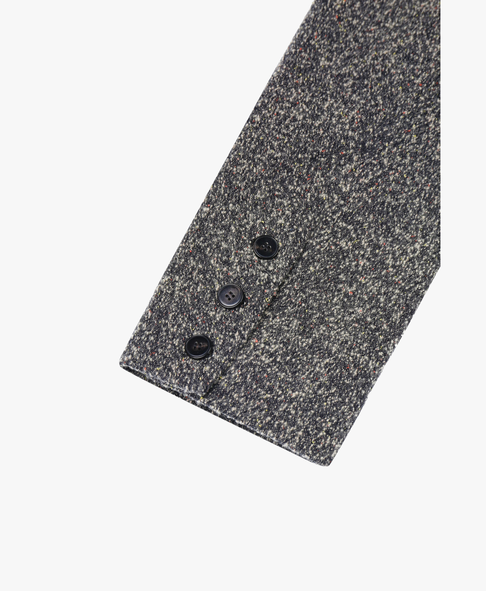 WOOL-BLEND TEXTURED LONG COAT made by YIBRI