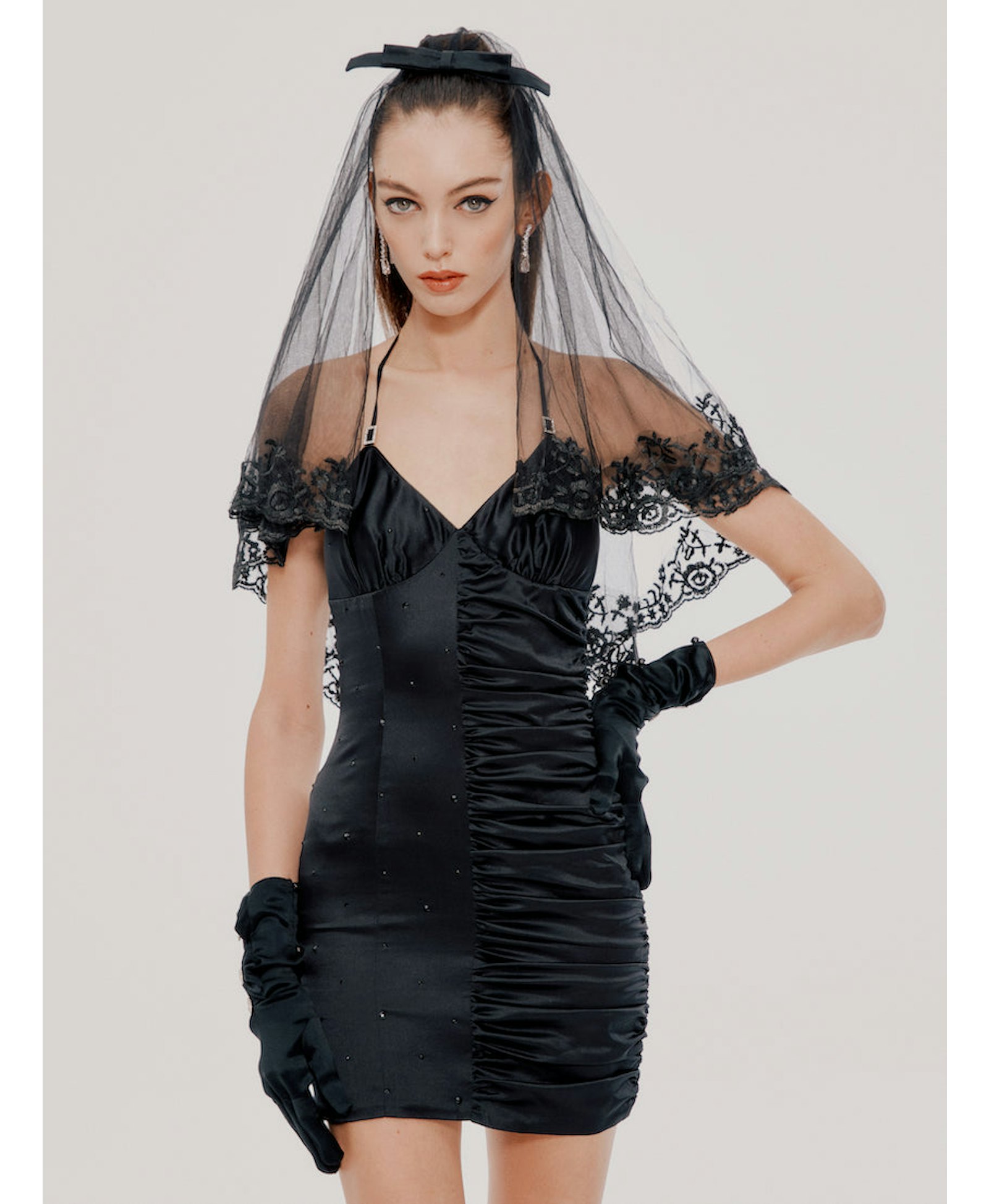 Black Alessa Dress (Final Sale) in Black made by Nana Jacqueline