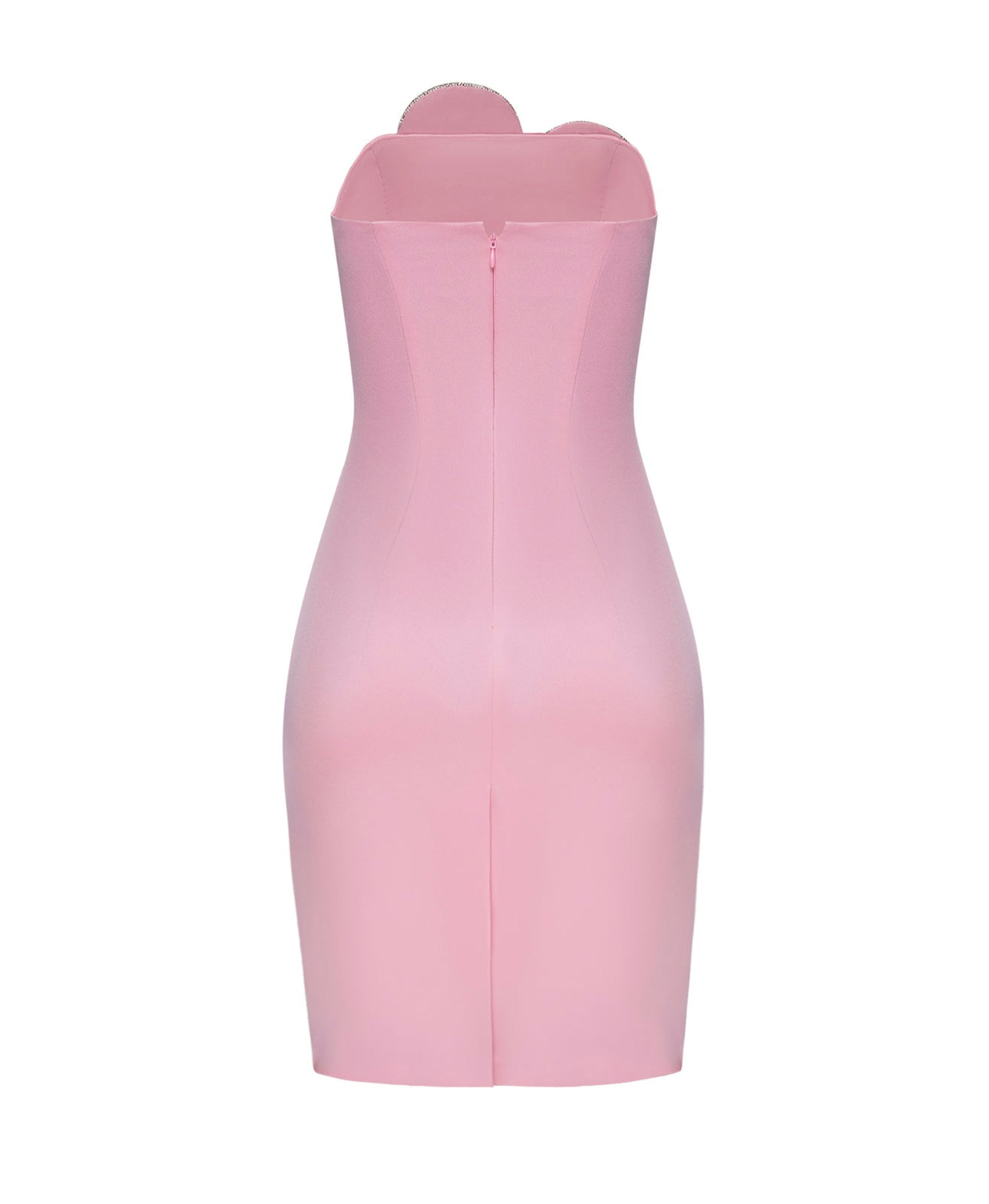 Heart-Embellished Strapless Mini Dress made by NDS The Label
