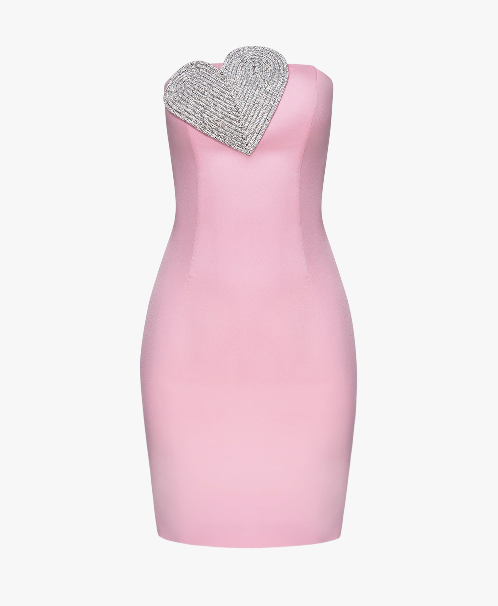 Heart-Embellished Strapless Mini Dress made by NDS The Label