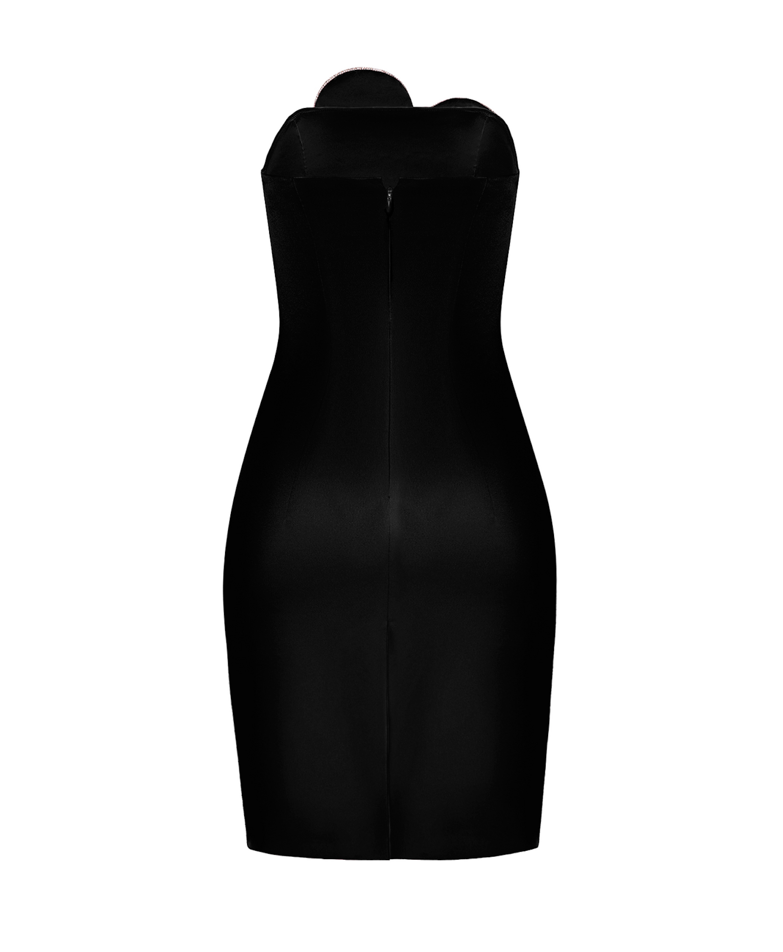 Heart-Embellished Strapless Mini Dress made by NDS The Label