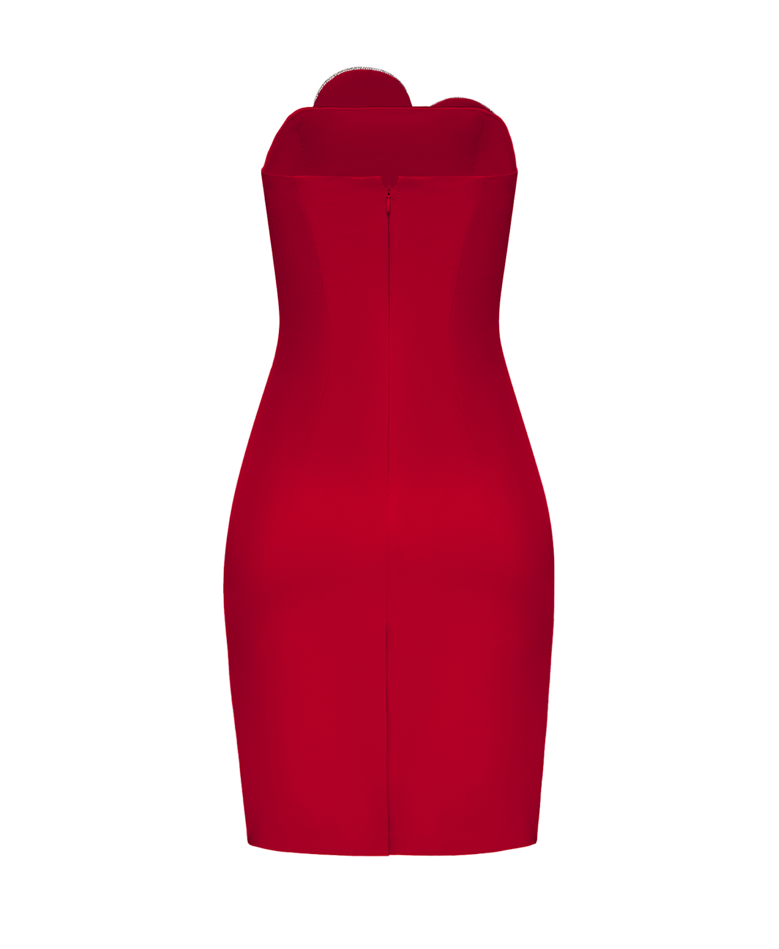 Heart-Embellished Strapless Mini Dress made by NDS The Label