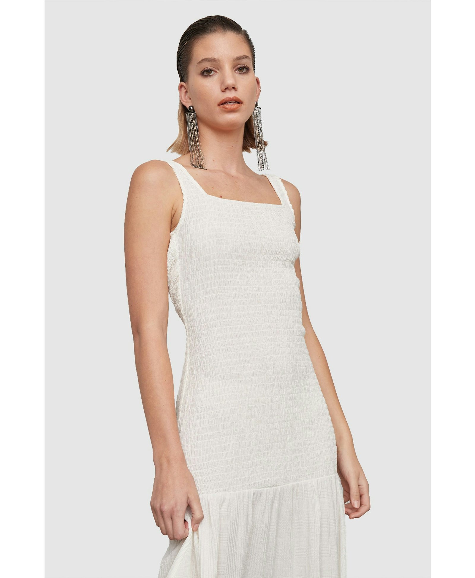 Eros Dress in White made by Atoir