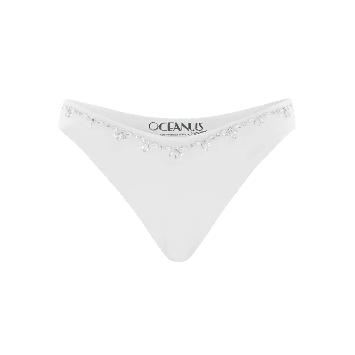 Oceanus Swimwear Aaliyah Bikini Bottom White