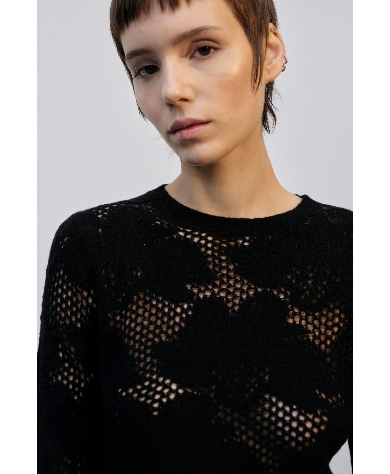 Silvia Knit Blouse - Black made by HERSKIND