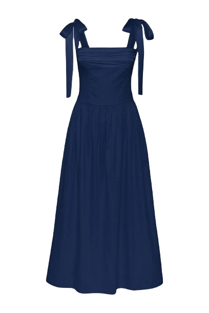 Murlong Cres Elsa Maxi Dress Navy In Blue
