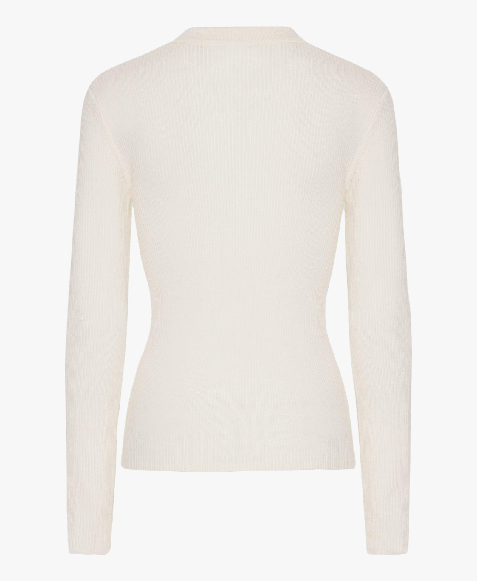 Cadee Knit Polo Blouse - Off White made by HERSKIND