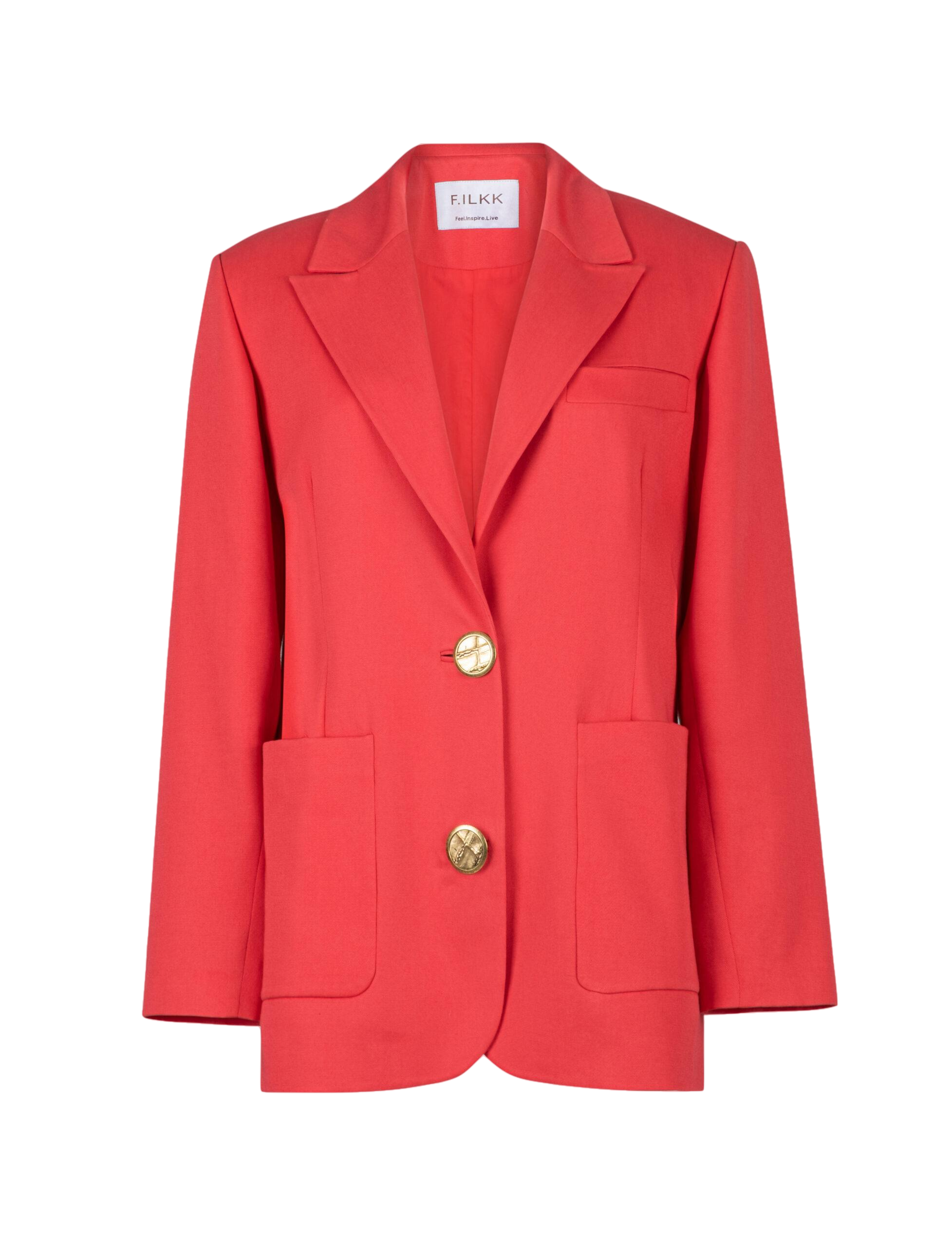 F.ilkk Red Oversize Jacket