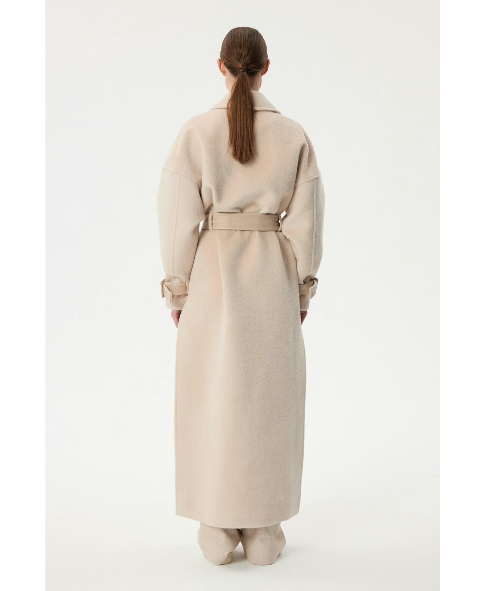 Long Alpaca Coat made by YAVORSKA