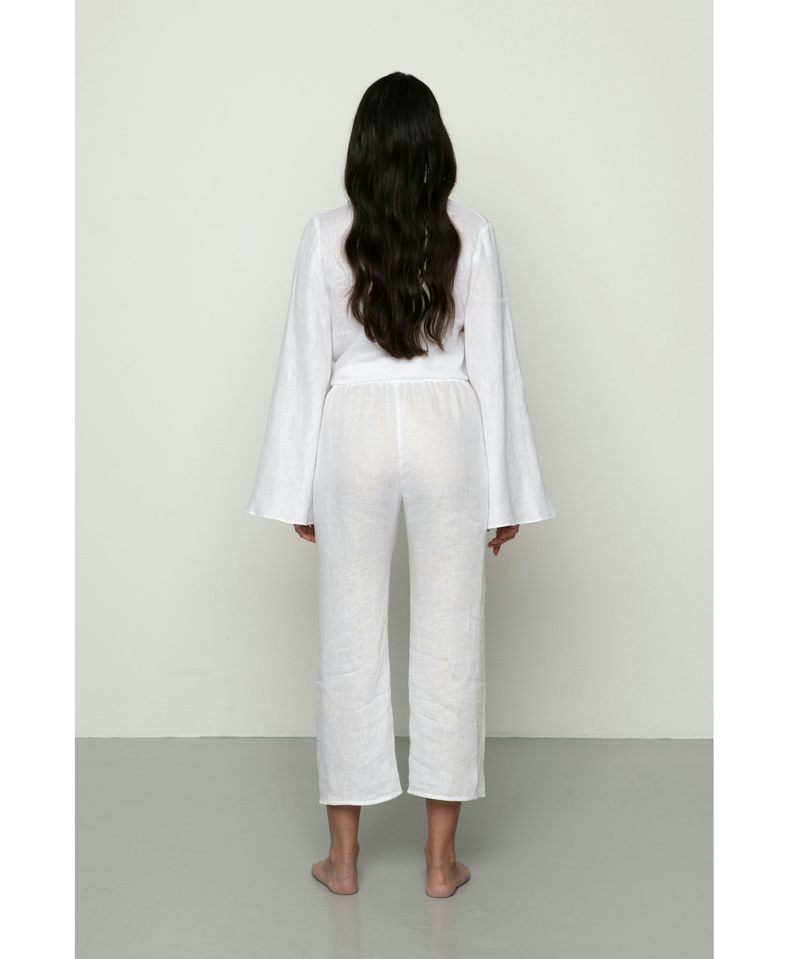 Adrienne trousers white made by MandiBreeze