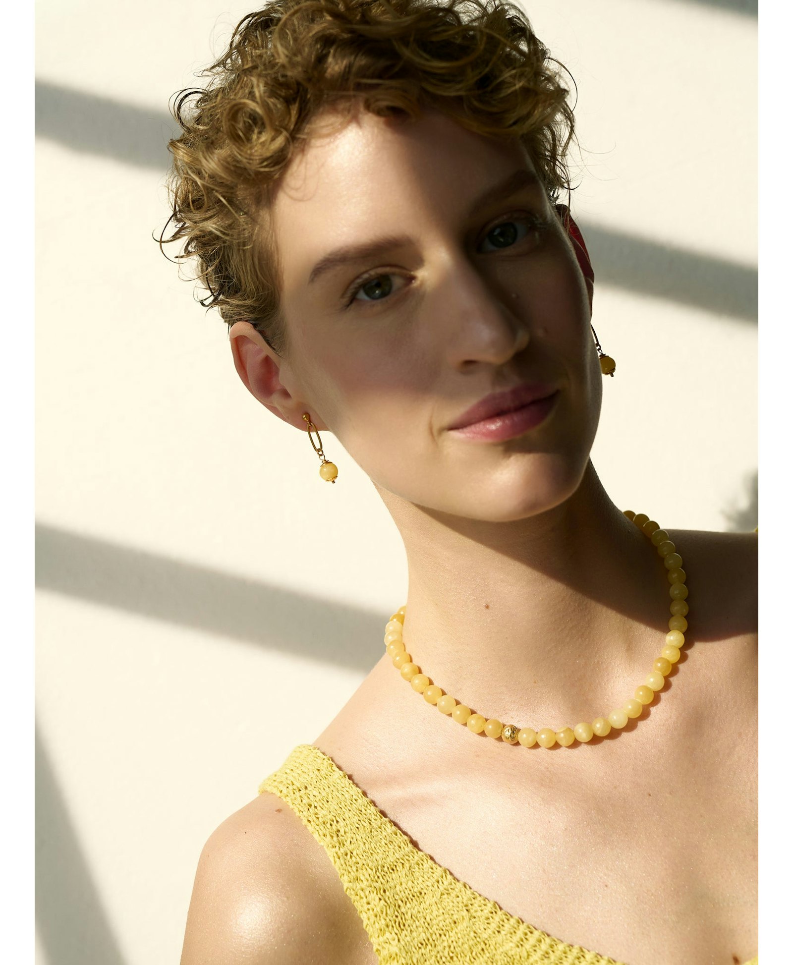 Minerals Honey Calcite Necklace made by Eva Remenyi