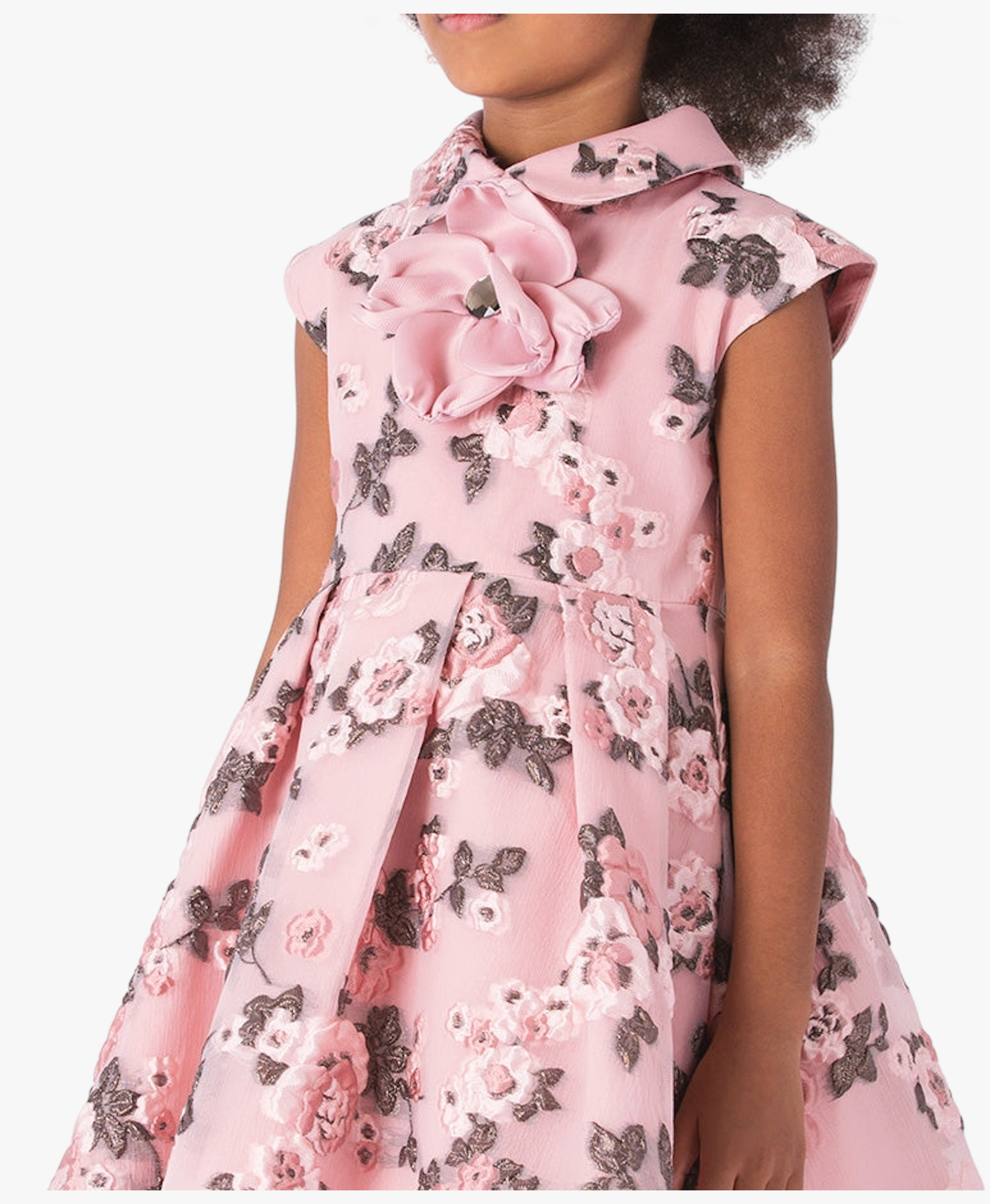 Floral Jacquard Girls Dress made by Mama Luma