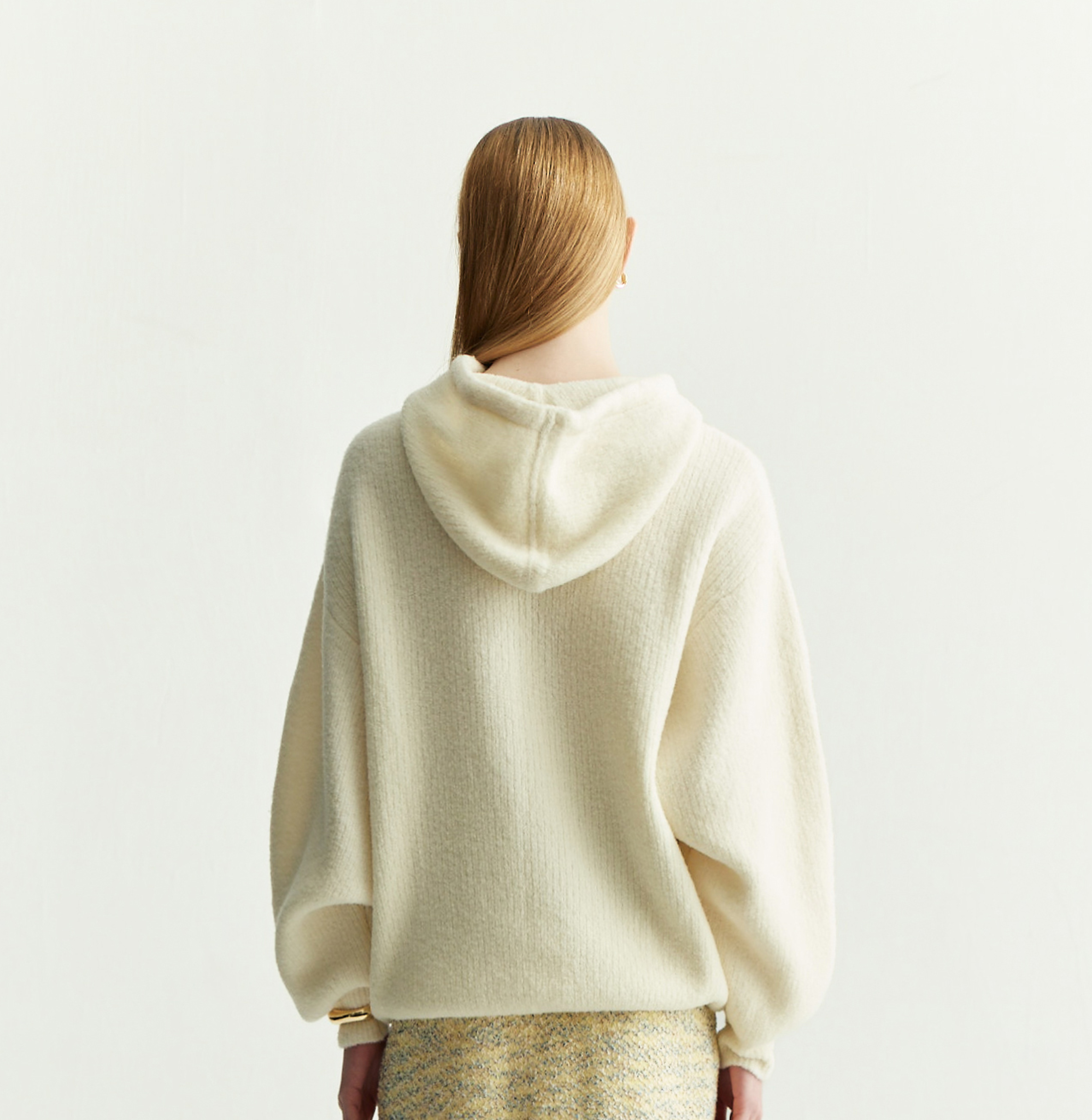 Shop Crush Collection Teddy Fleece Hoodie In White