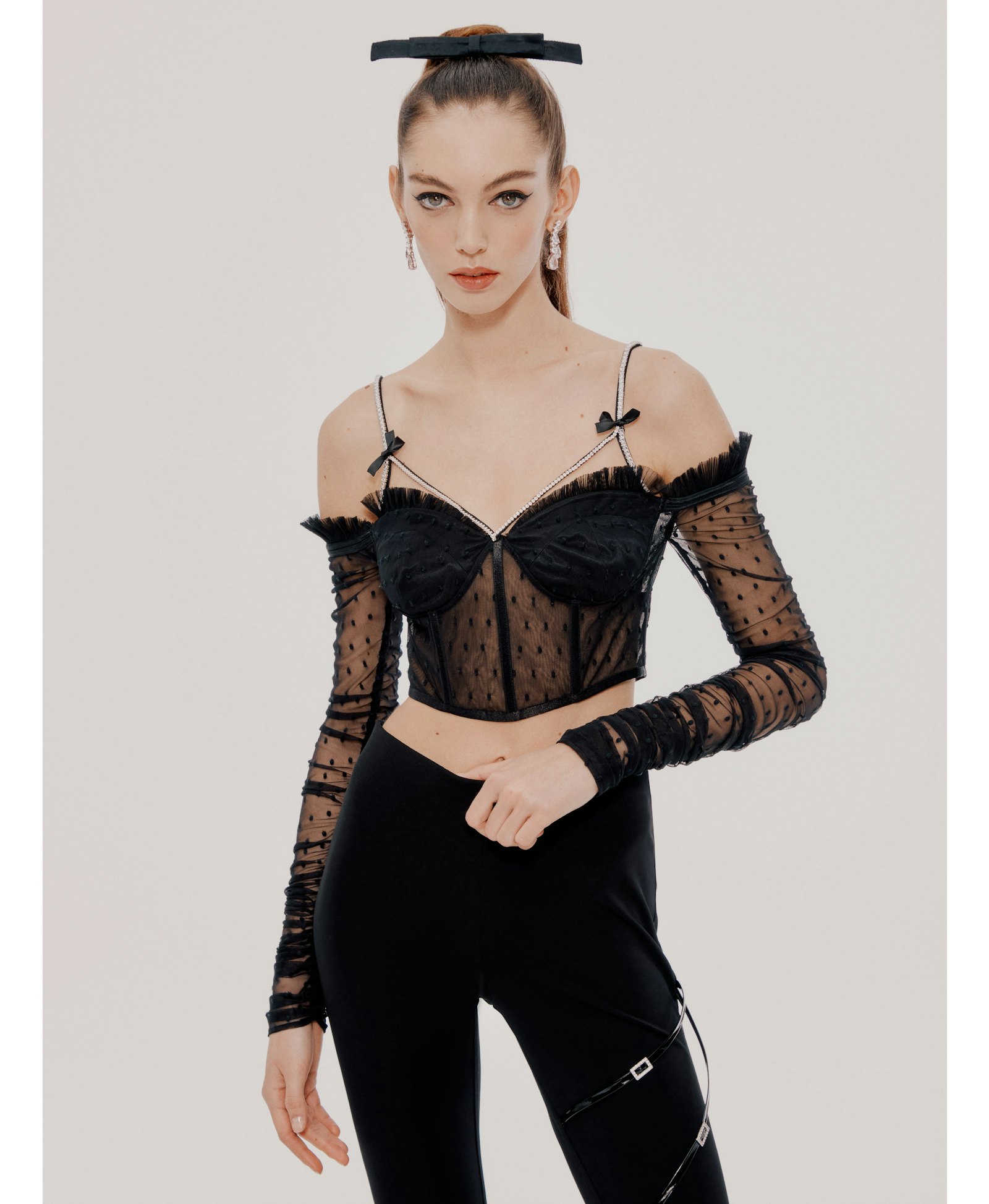 Black Ariana Top (Final Sale) in Black made by Nana Jacqueline