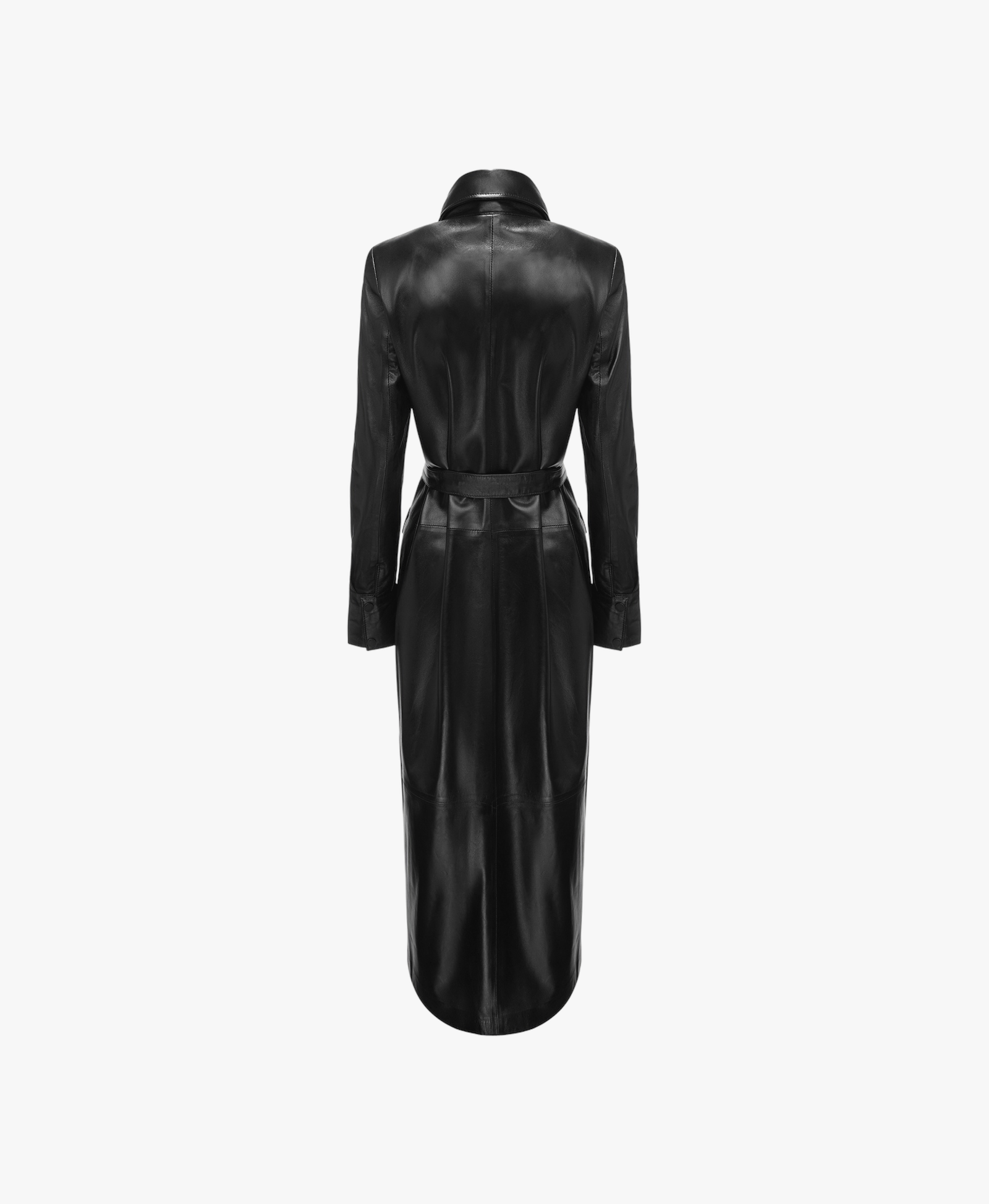 Leather Longline Dress With Pockets made by YAVORSKA
