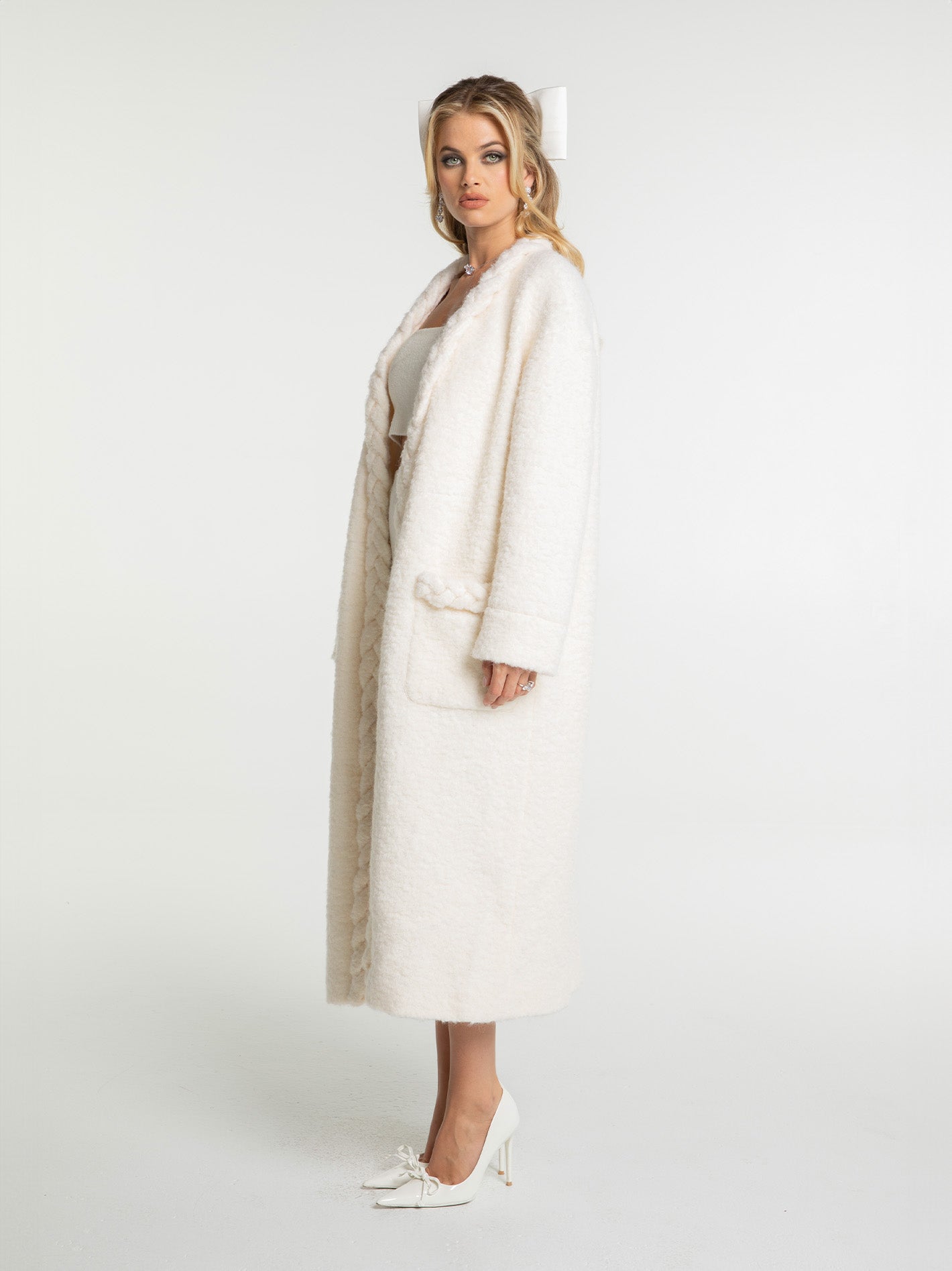 Shop Nana Jacqueline Elsa Coat (off White)