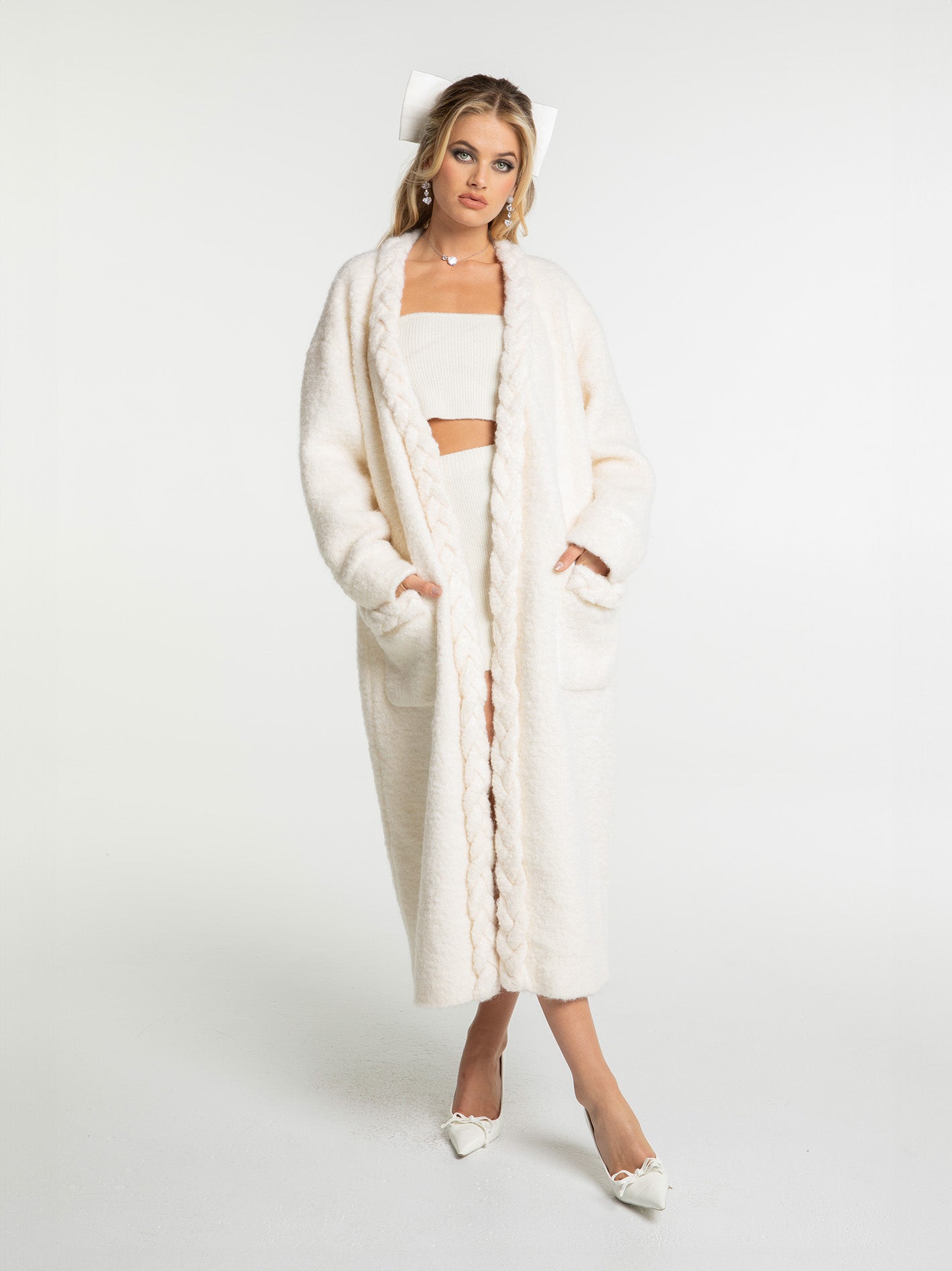 Shop Nana Jacqueline Elsa Coat (off White)