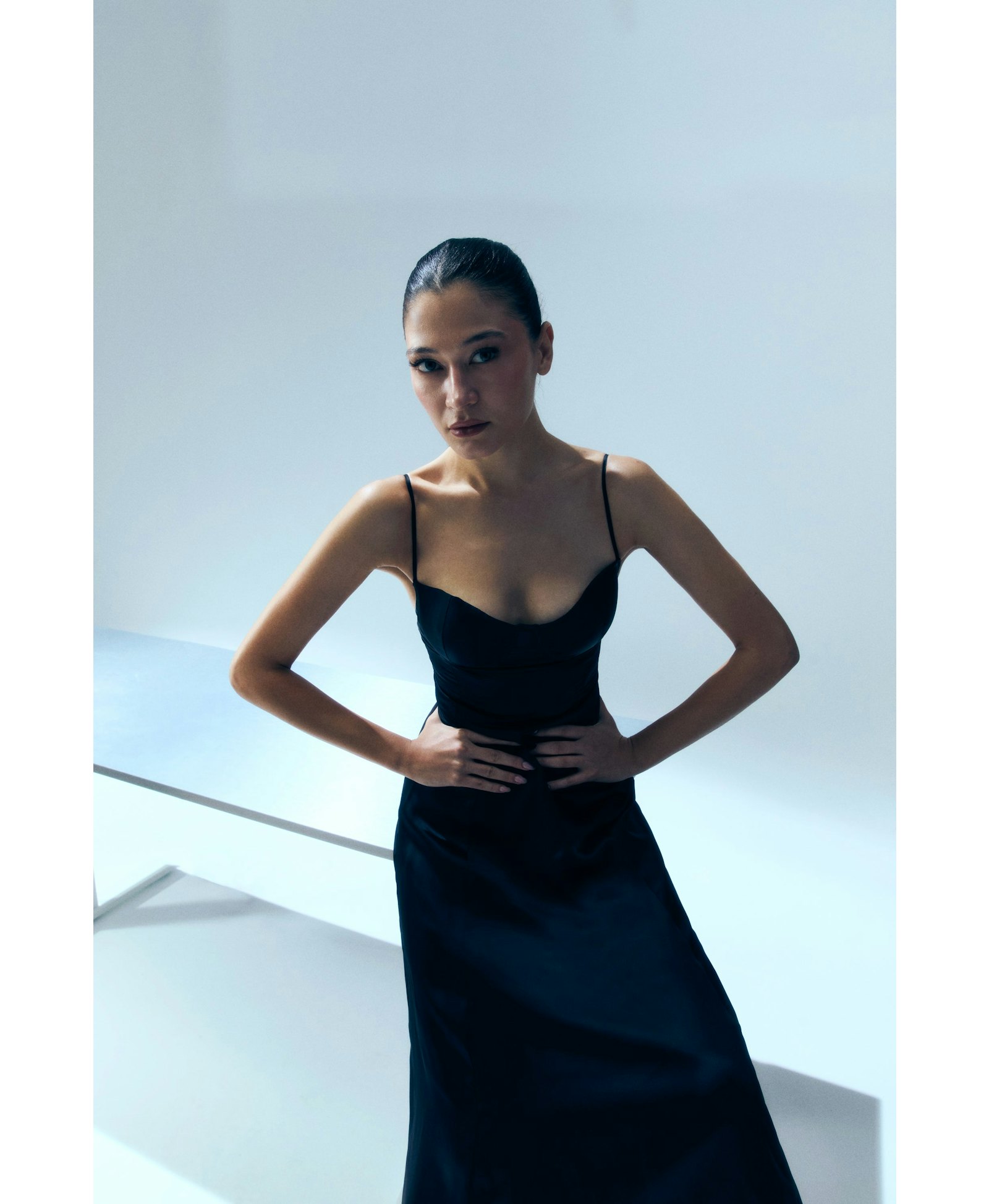 YOUR *ITCH SILK DRESS - JET BLACK made by PCFG