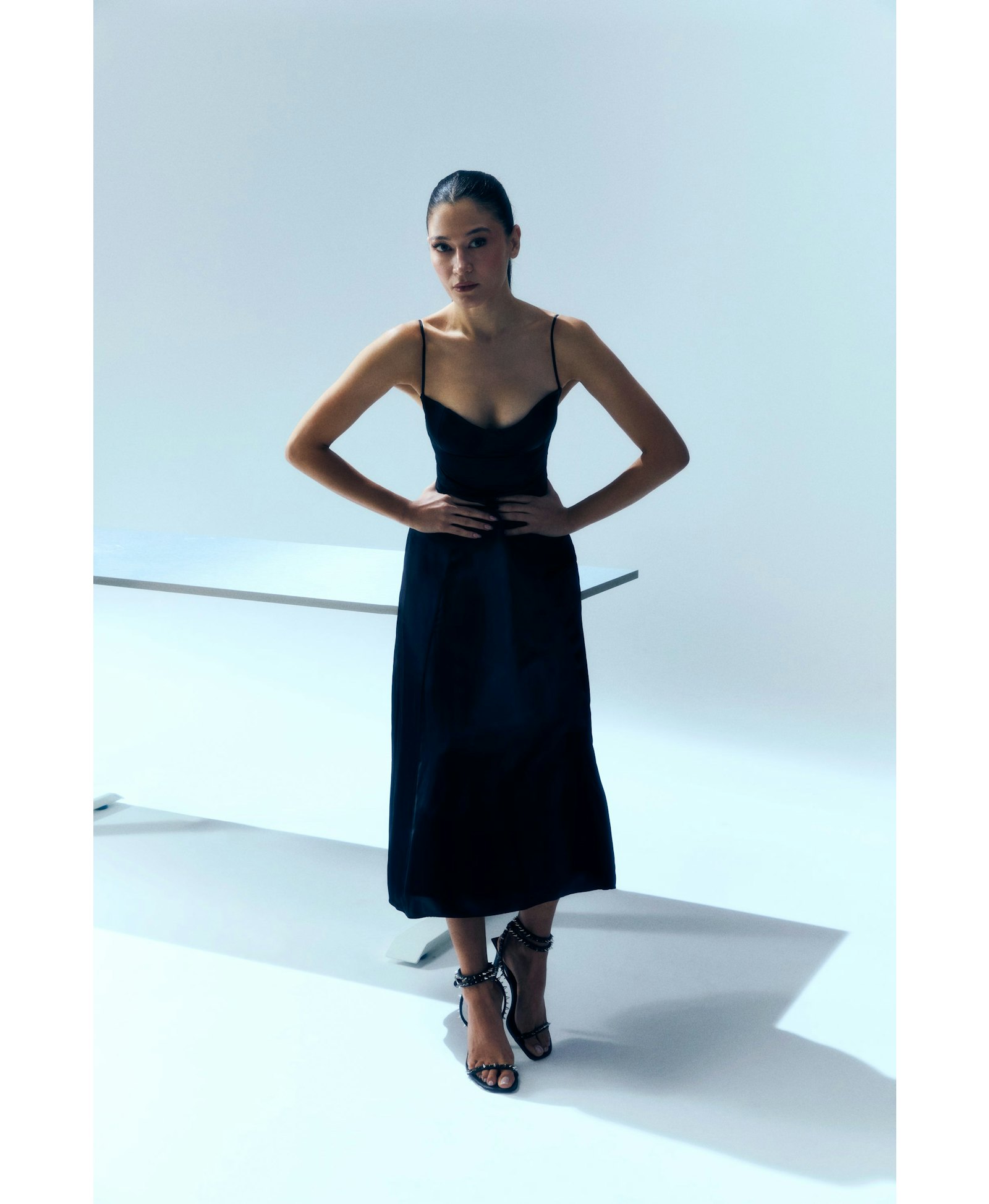 YOUR *ITCH SILK DRESS - JET BLACK made by PCFG