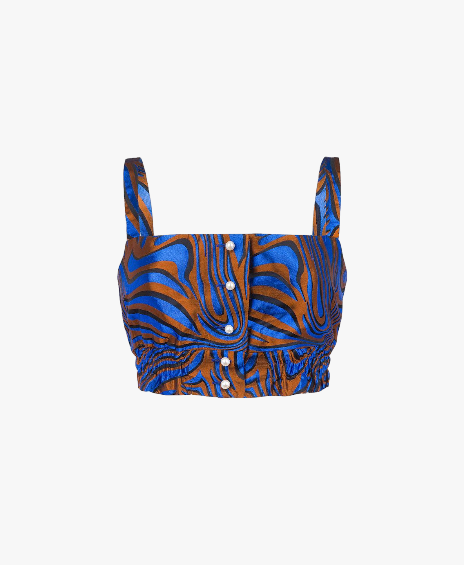 Blue Printed Top made by ANDREEVA