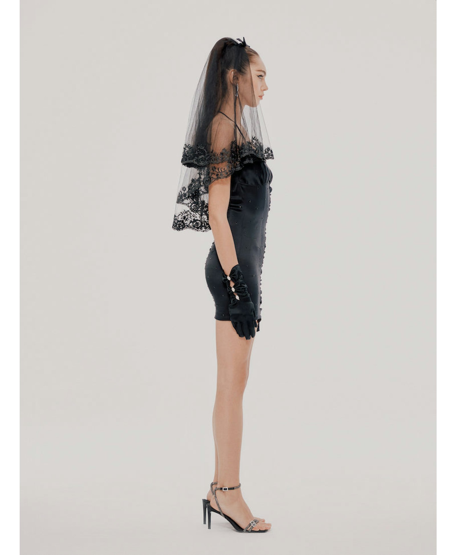 Black Alessa Dress (Final Sale) in Black made by Nana Jacqueline