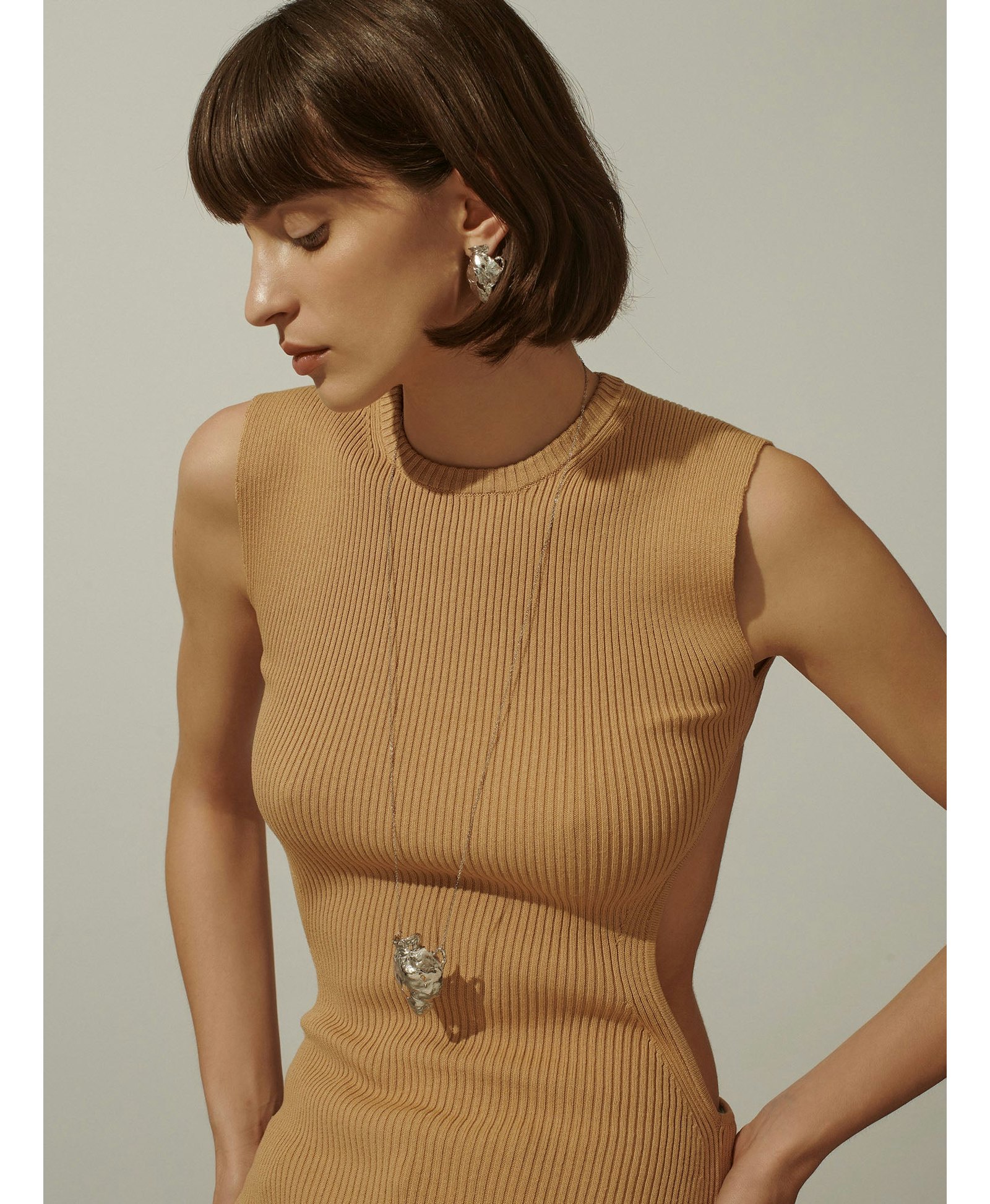 Vacation Amphora Earrings Silver made by Eva Remenyi