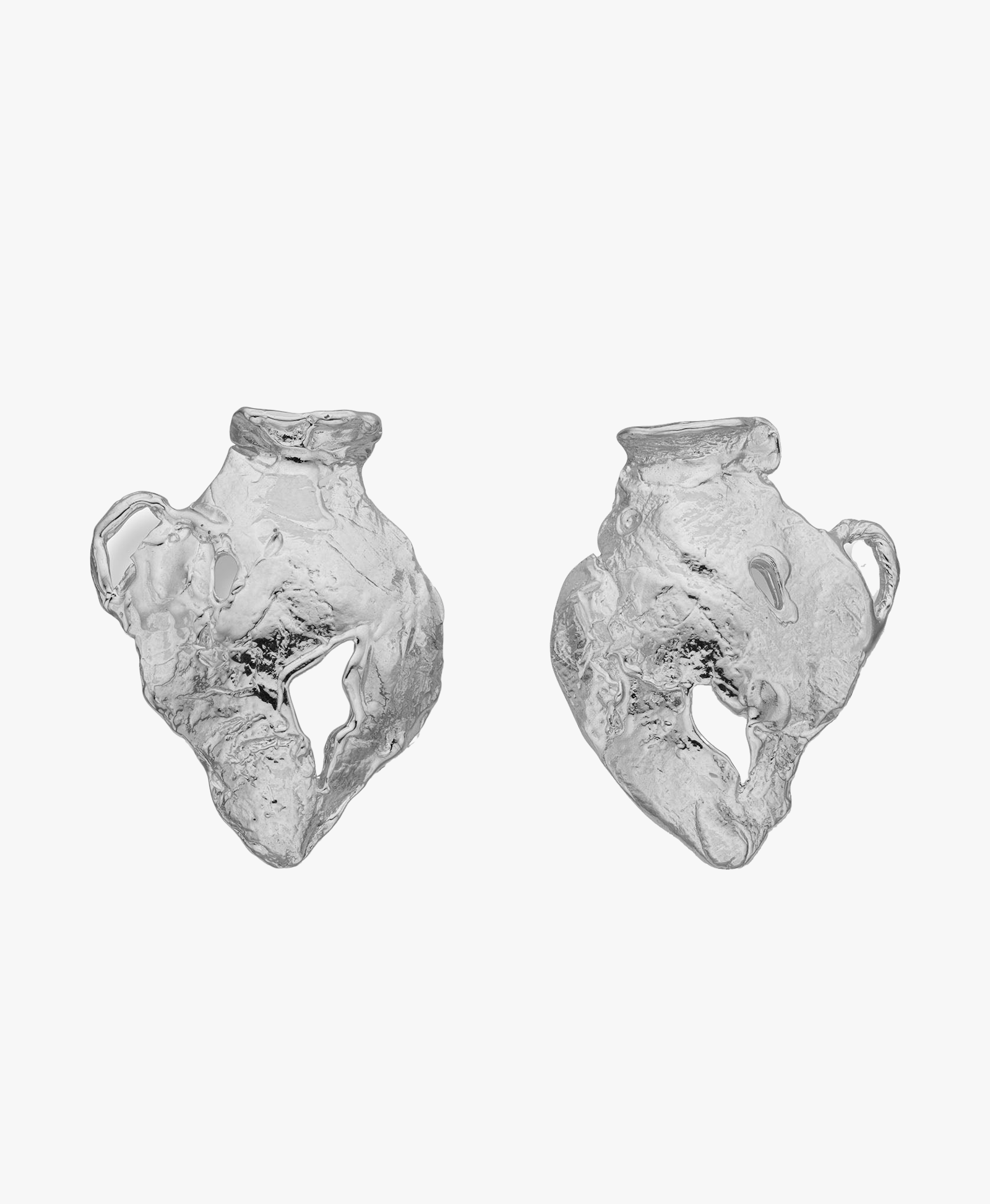 Vacation Amphora Earrings Silver made by Eva Remenyi