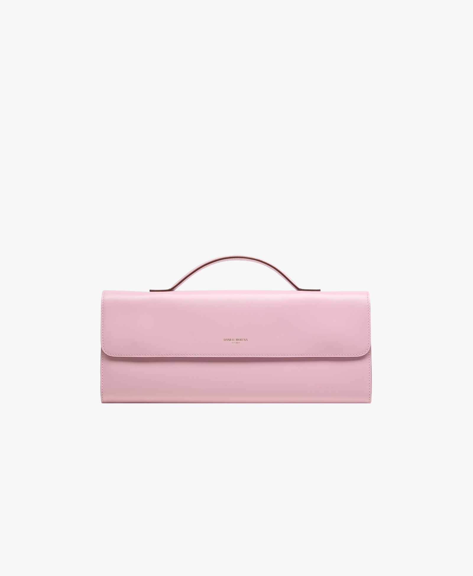 BÉA CLUTCH BAG In Pink Box Calfskin made by Daniele Morena