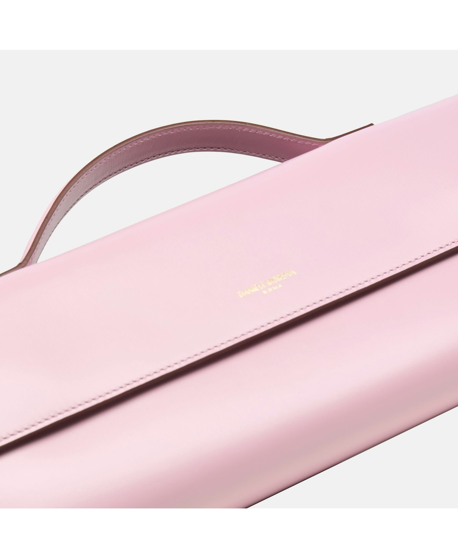 BÉA CLUTCH BAG In Pink Box Calfskin made by Daniele Morena